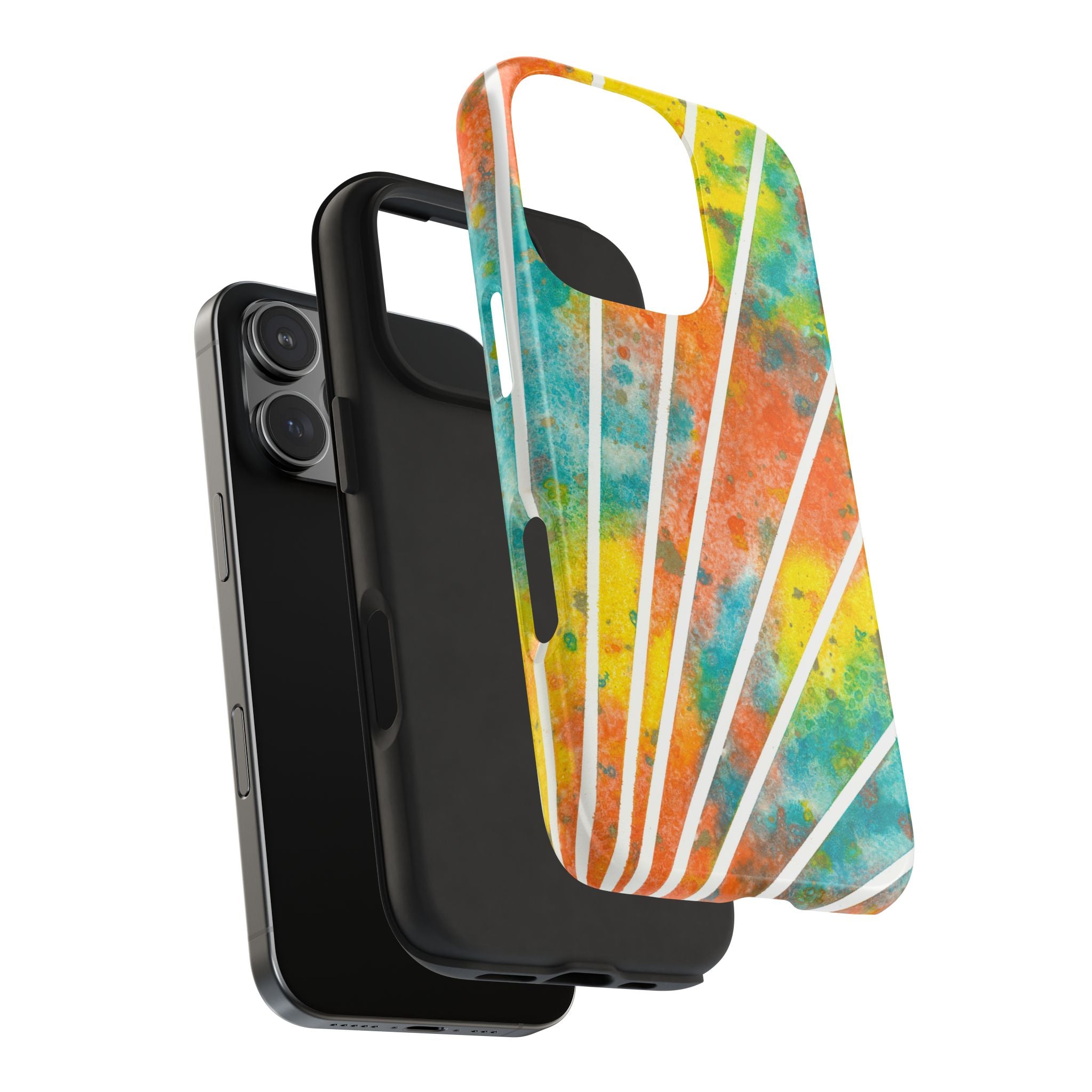 Tough Phone Case - All iPhones and Samsung Galaxys - Exciting Abstract Design #101 Your Energy Radiates