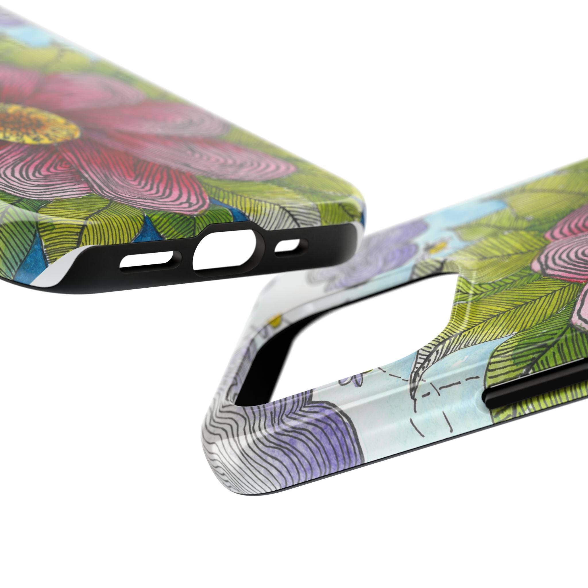 Tough Phone Case - All iPhones and Samsung Galaxys - Exciting Abstract Design  #4 Bloom'n