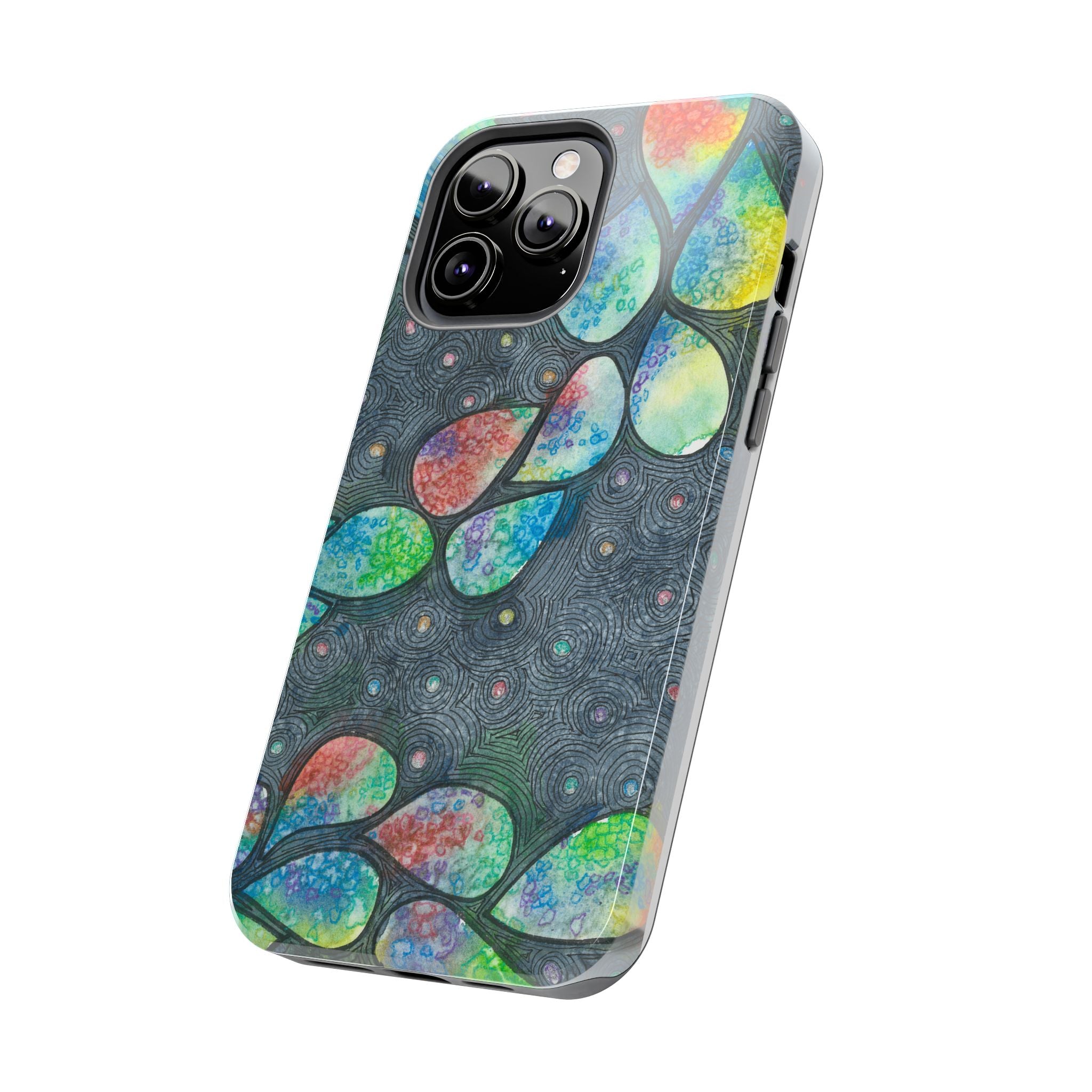 Tough Phone Case - All iPhones and Samsung Galaxys - Exciting Abstract Design #30 Give Us A Minute