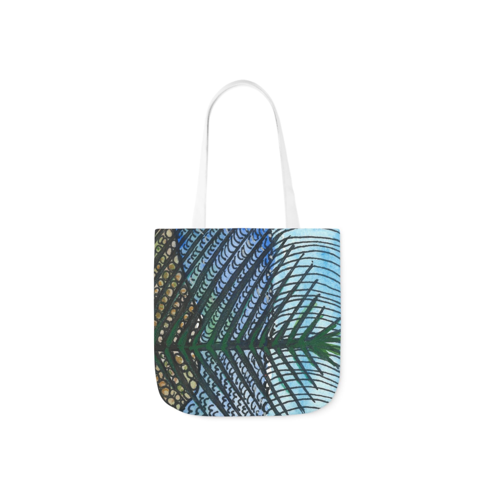 Canvas Tote Bags, Colourful Abstract Designs, 5-Color Straps, 3 Sizes.  For Family and friends or a Special Gift #47 Cottesloe