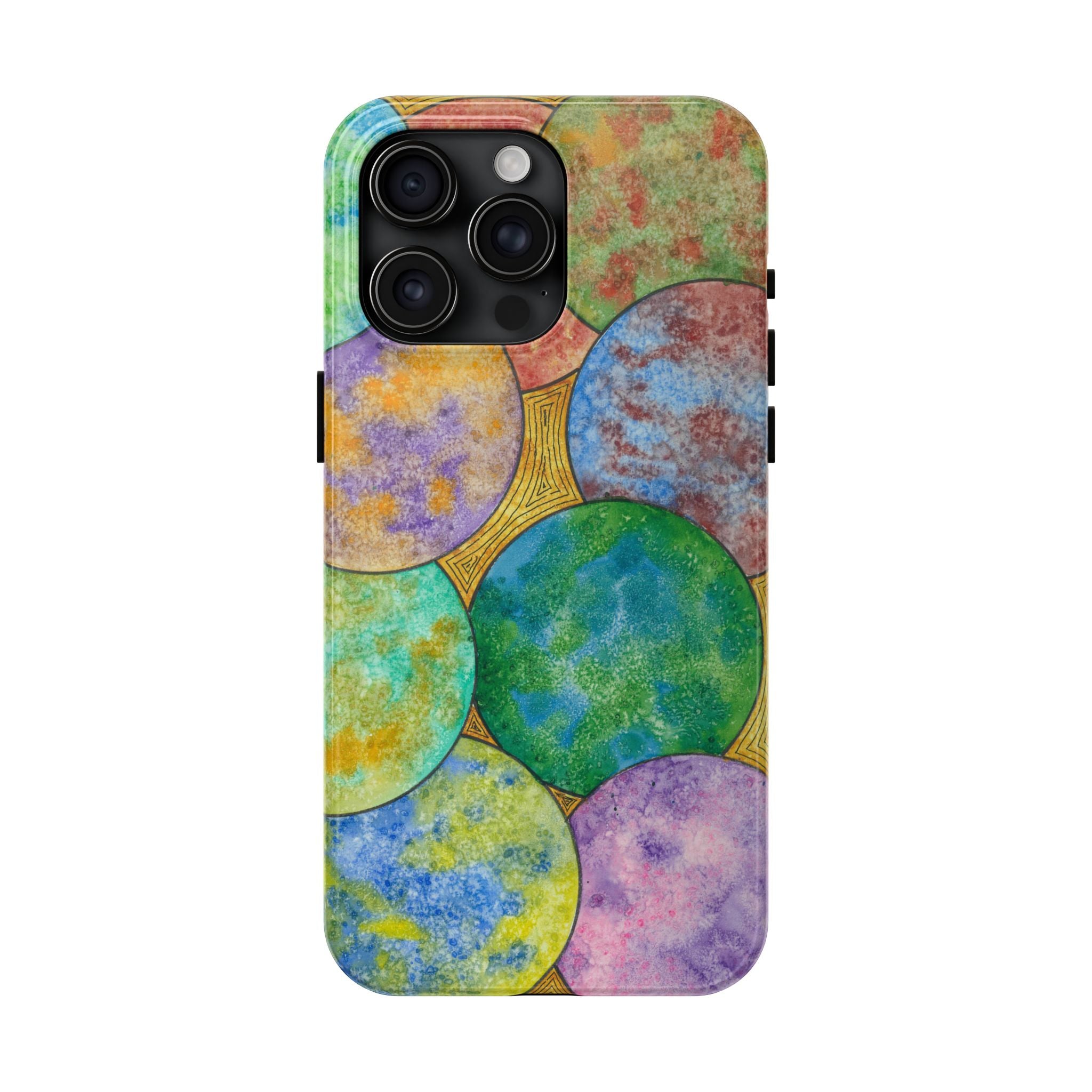 Tough Phone Case - All iPhones and Samsung Galaxys - Exciting Abstract Design #61 Worlds Apart