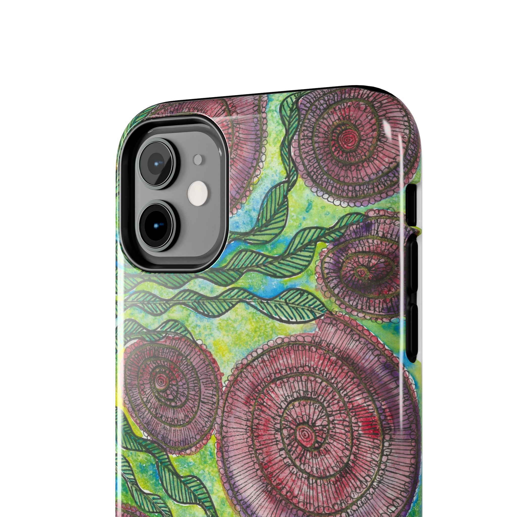 Tough Phone Case - All iPhones and Samsung Galaxys - Exciting Abstract Design #35 Beetroot To Yourself