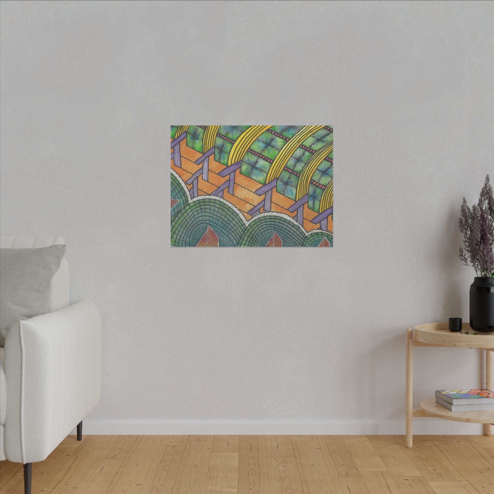 Large Colourful Wall Art, Canvas Prints, For Office, Bedroom or Living Room, or Special Gift #31 T'Eye Land