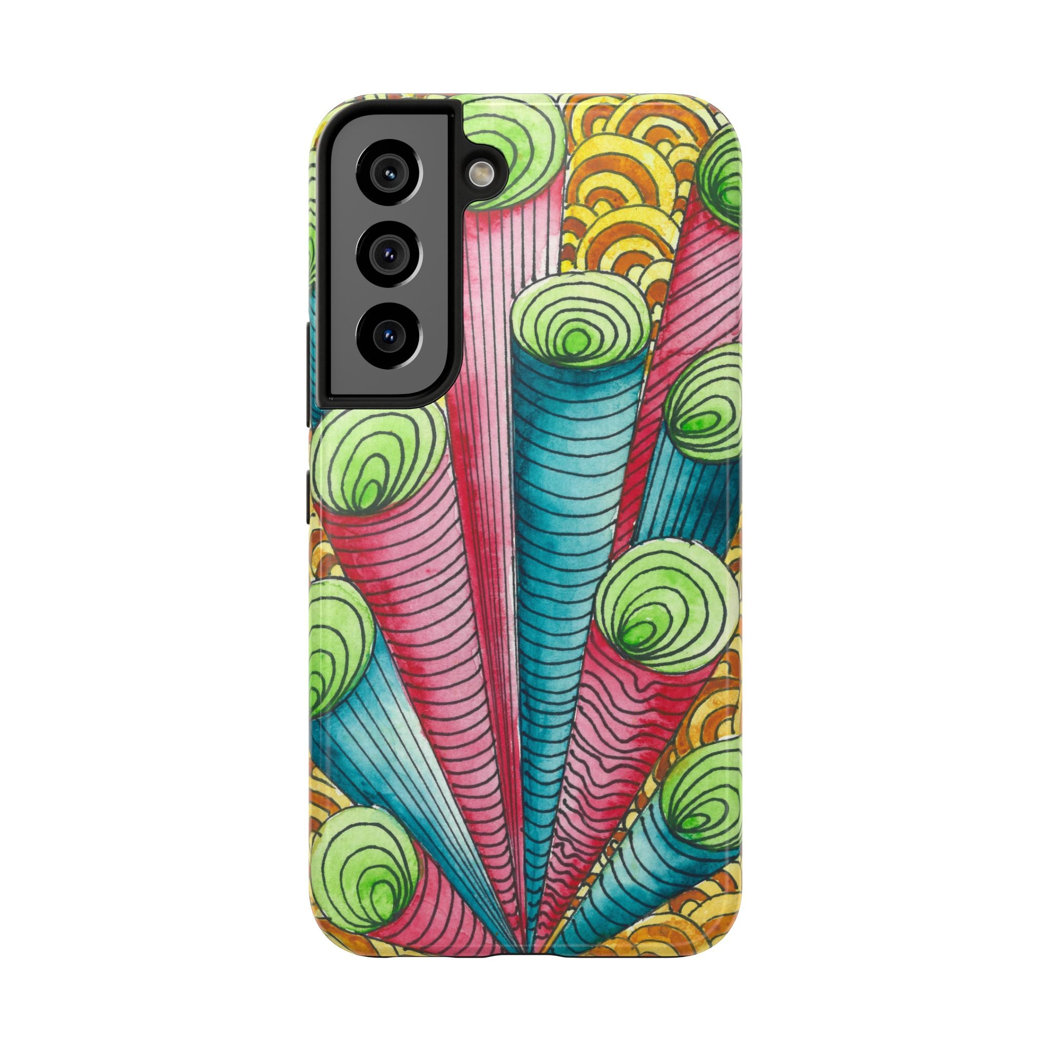 Tough Phone Case - All iPhones and Samsung Galaxys - Exciting Abstract Design #93 On A Mission
