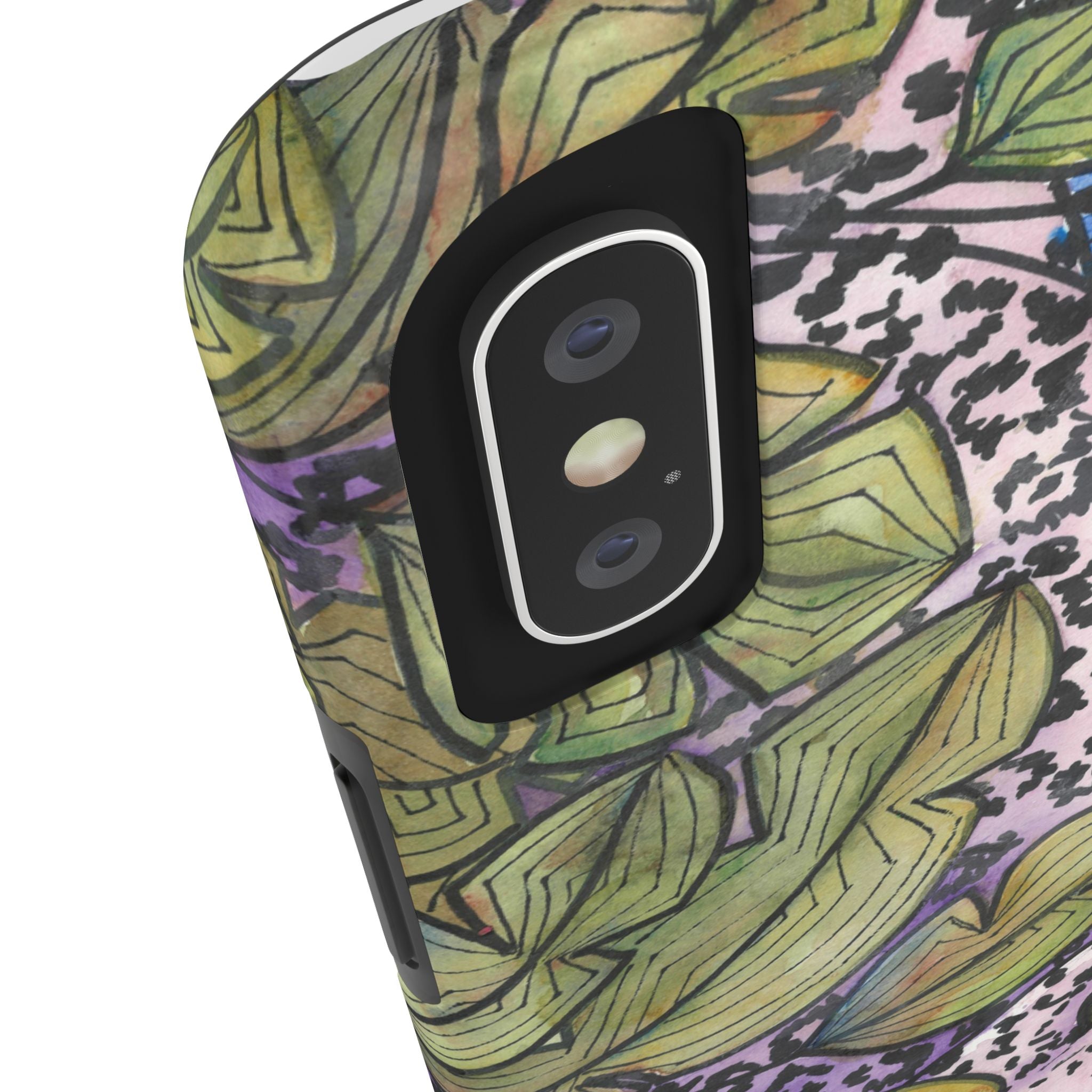 Tough Phone Case - All iPhones and Samsung Galaxys - Exciting Abstract Design #76 Purrfect Blend