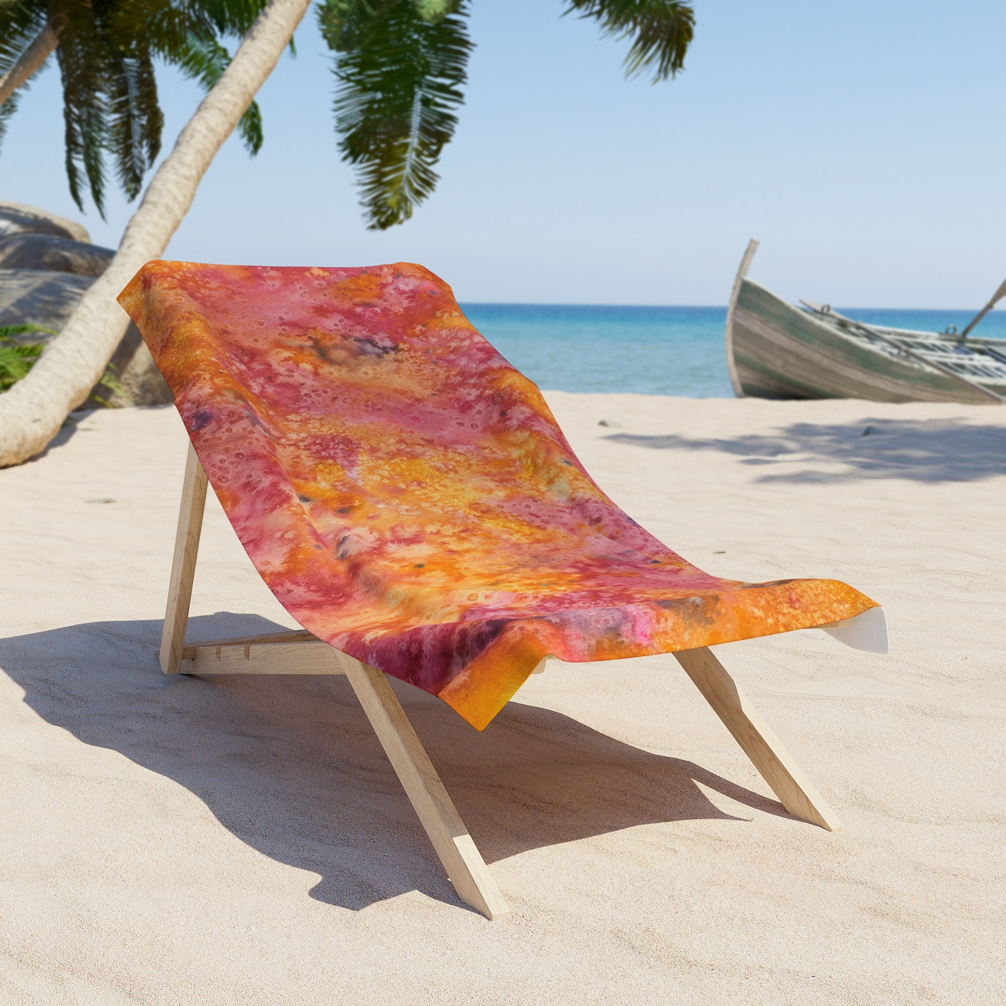 Colourful Abstract Beach Towels, Cotton Loop backing for Durability, 2 Sizes.  For Family and friends or a Special Gift #54 Heaven Can Wait