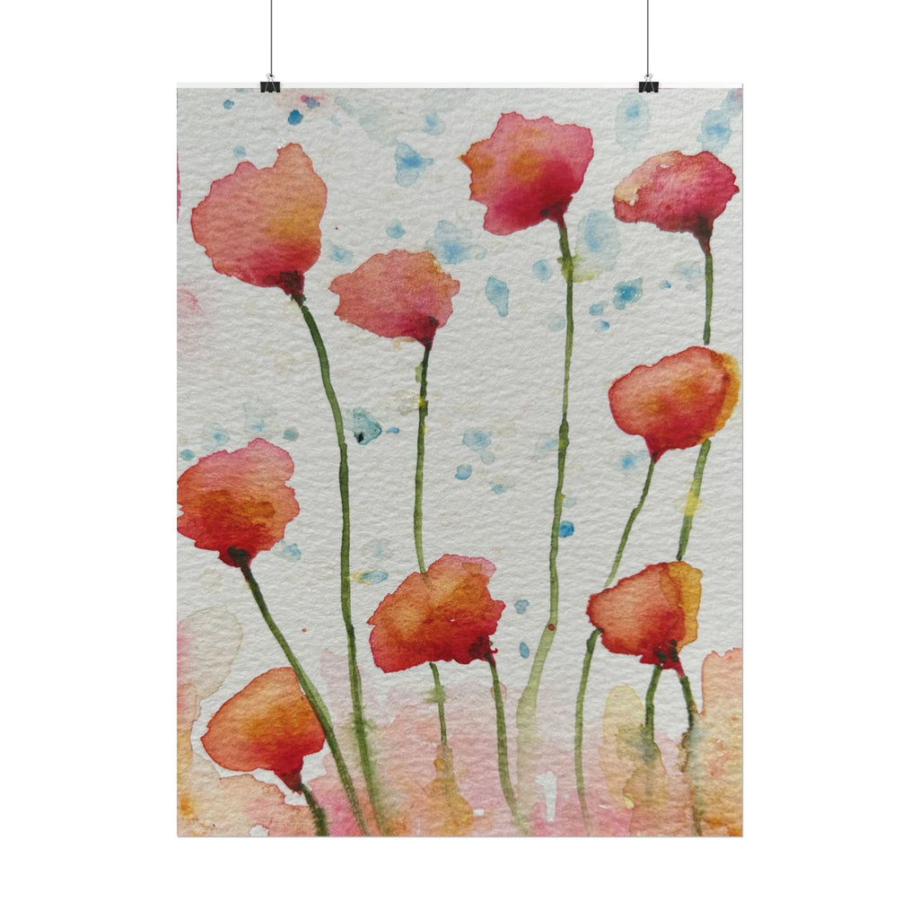 Large Colourful Wall Art, Posters & Prints, For Office, Bedroom or Living Room, or Special Gift #94 Poppies Galore
