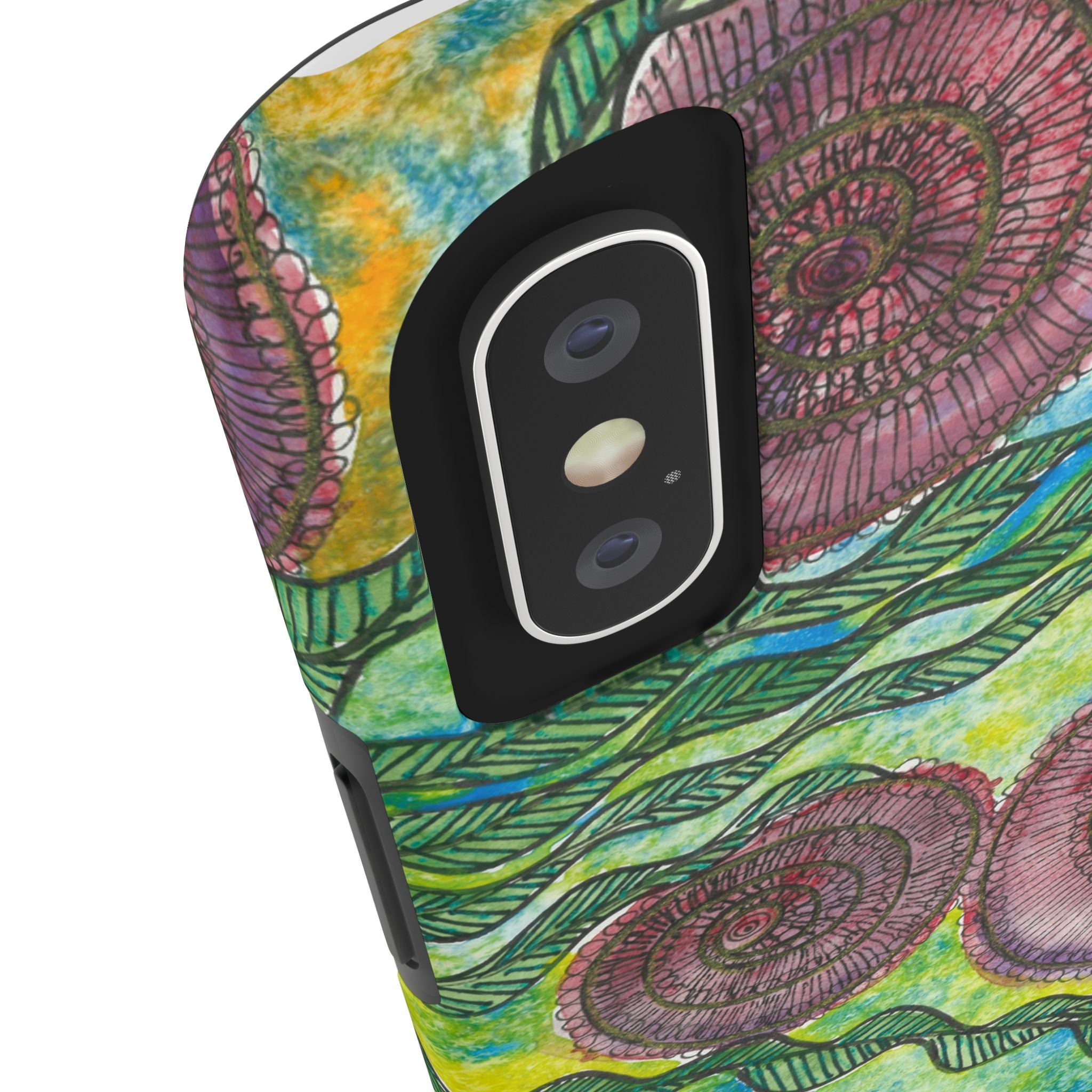 Tough Phone Case - All iPhones and Samsung Galaxys - Exciting Abstract Design #35 Beetroot To Yourself