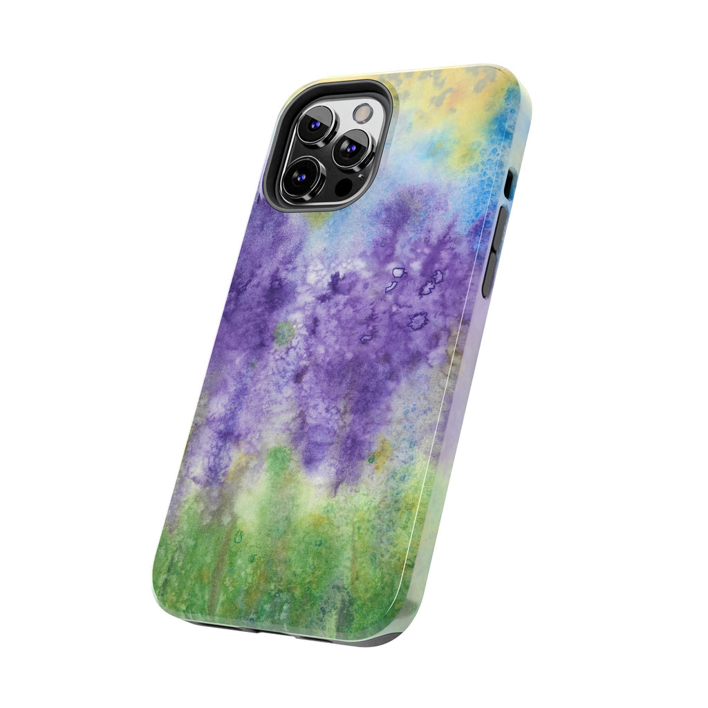 Tough Phone Case - All iPhones and Samsung Galaxys - Exciting Abstract Design #74 Lavender Fields