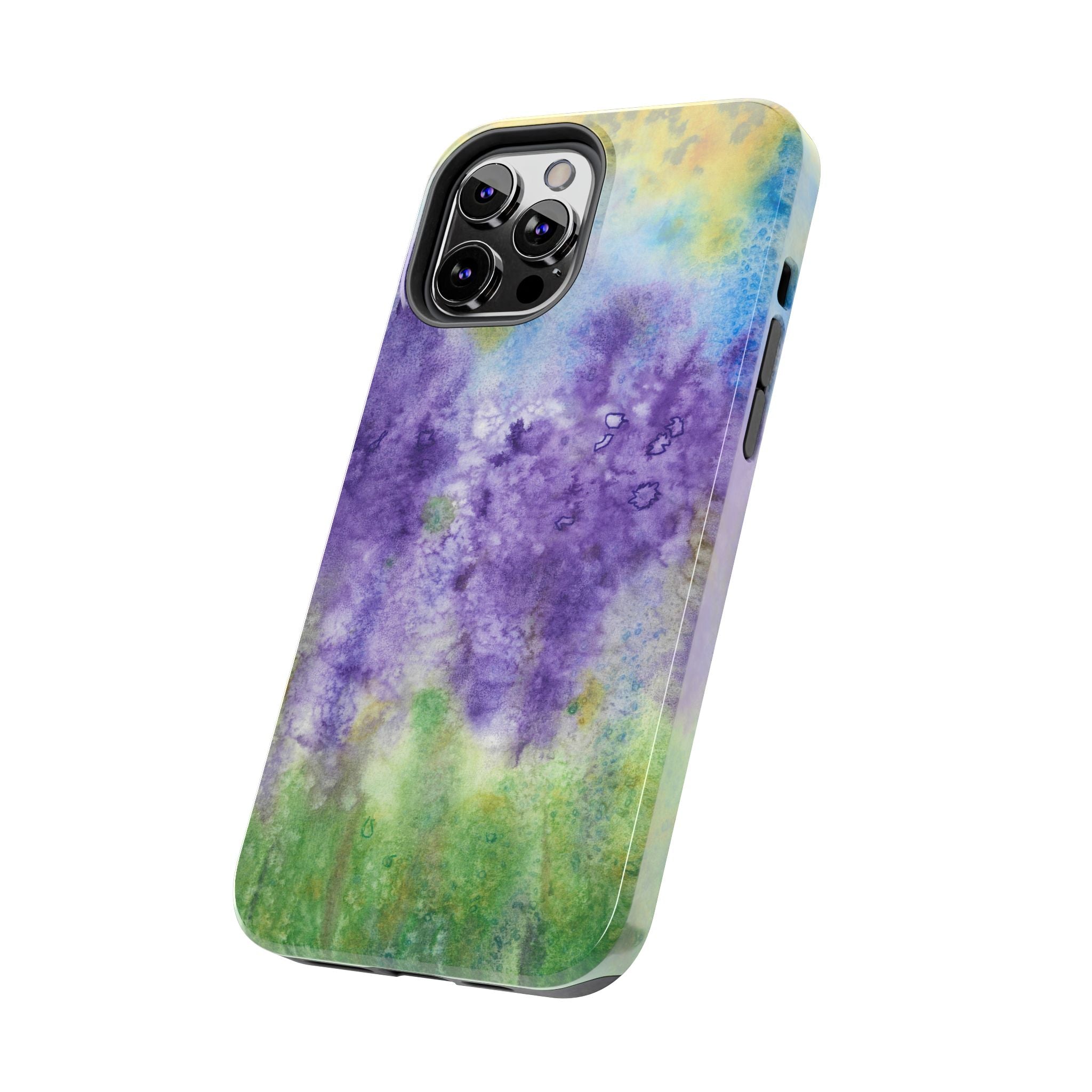 Tough Phone Case - All iPhones and Samsung Galaxys - Exciting Abstract Design #74 Lavender Fields