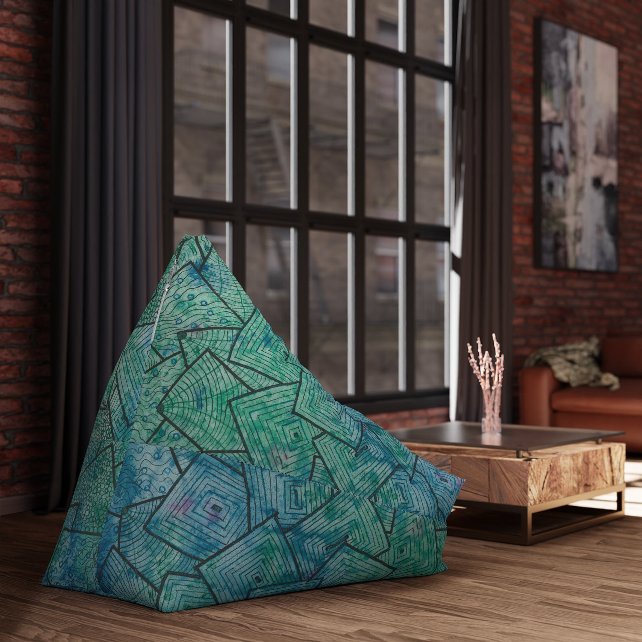 Bean Bag Chair Covers For Indoor & Outdoor - 2 Sizes - Exciting Abstract Design #65 And The Answer Is?