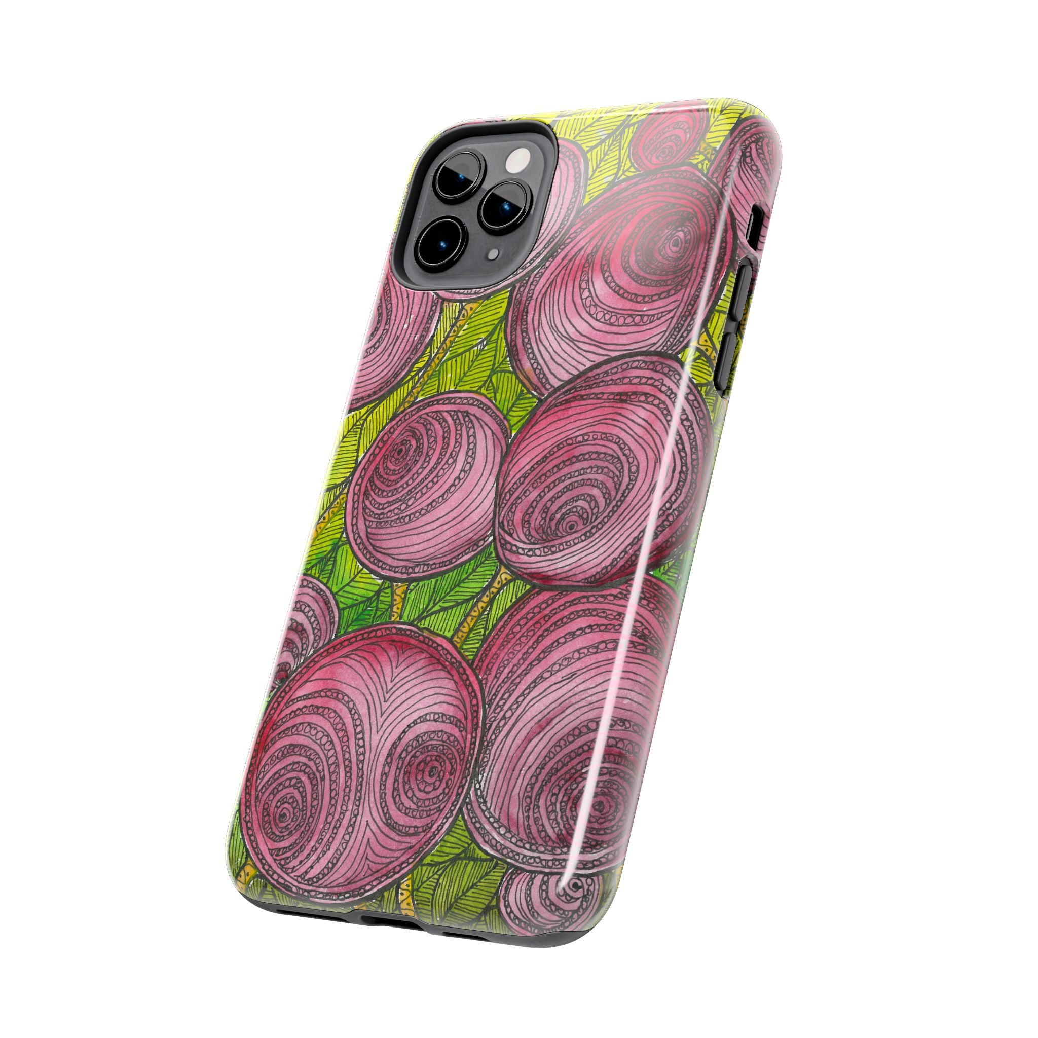 Tough Phone Case - All iPhones and Samsung Galaxys - Exciting Abstract Design #9 Spaced Blossoms