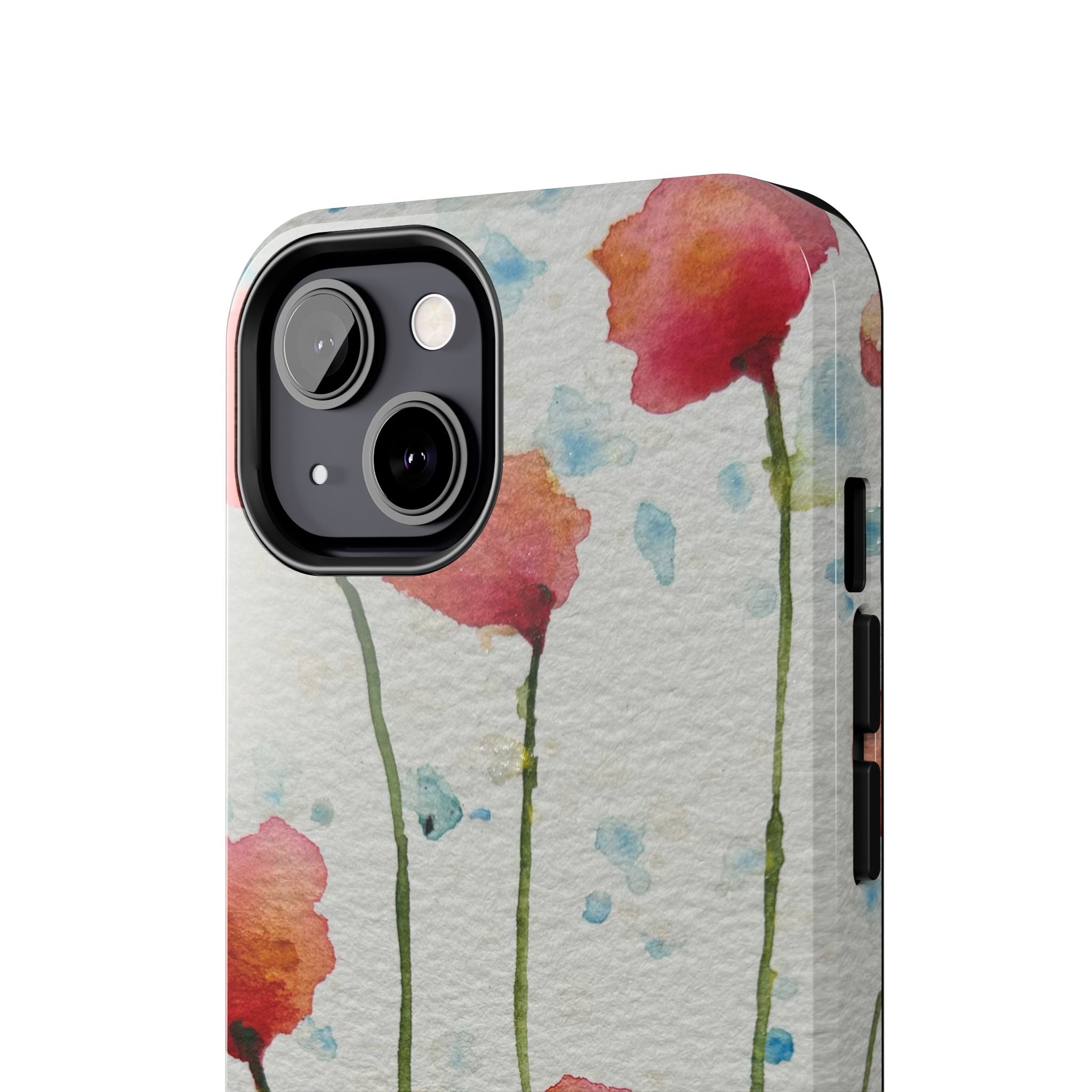 Tough Phone Case - All iPhones and Samsung Galaxys - Exciting Abstract Design #94 Poppies Galore