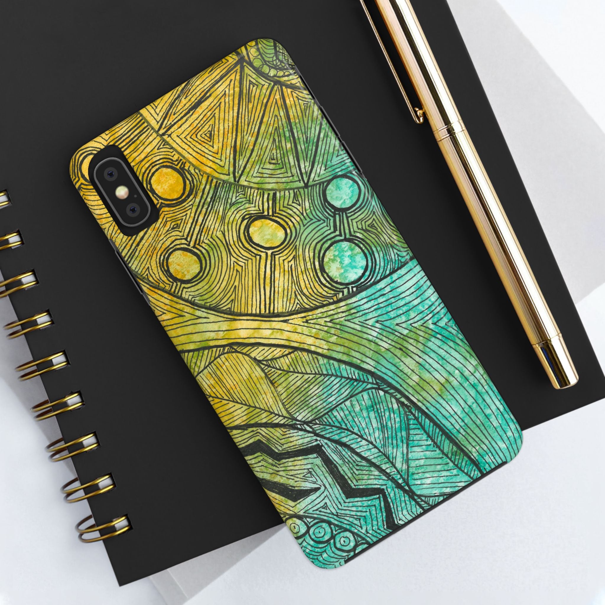 Tough Phone Case - All iPhones and Samsung Galaxys - Exciting Abstract Design #27 Come What May