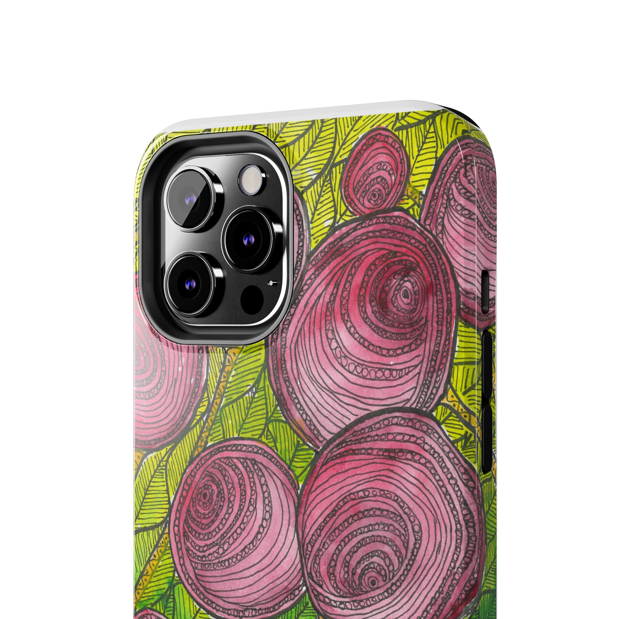 Tough Phone Case - All iPhones and Samsung Galaxys - Exciting Abstract Design #9 Spaced Blossoms