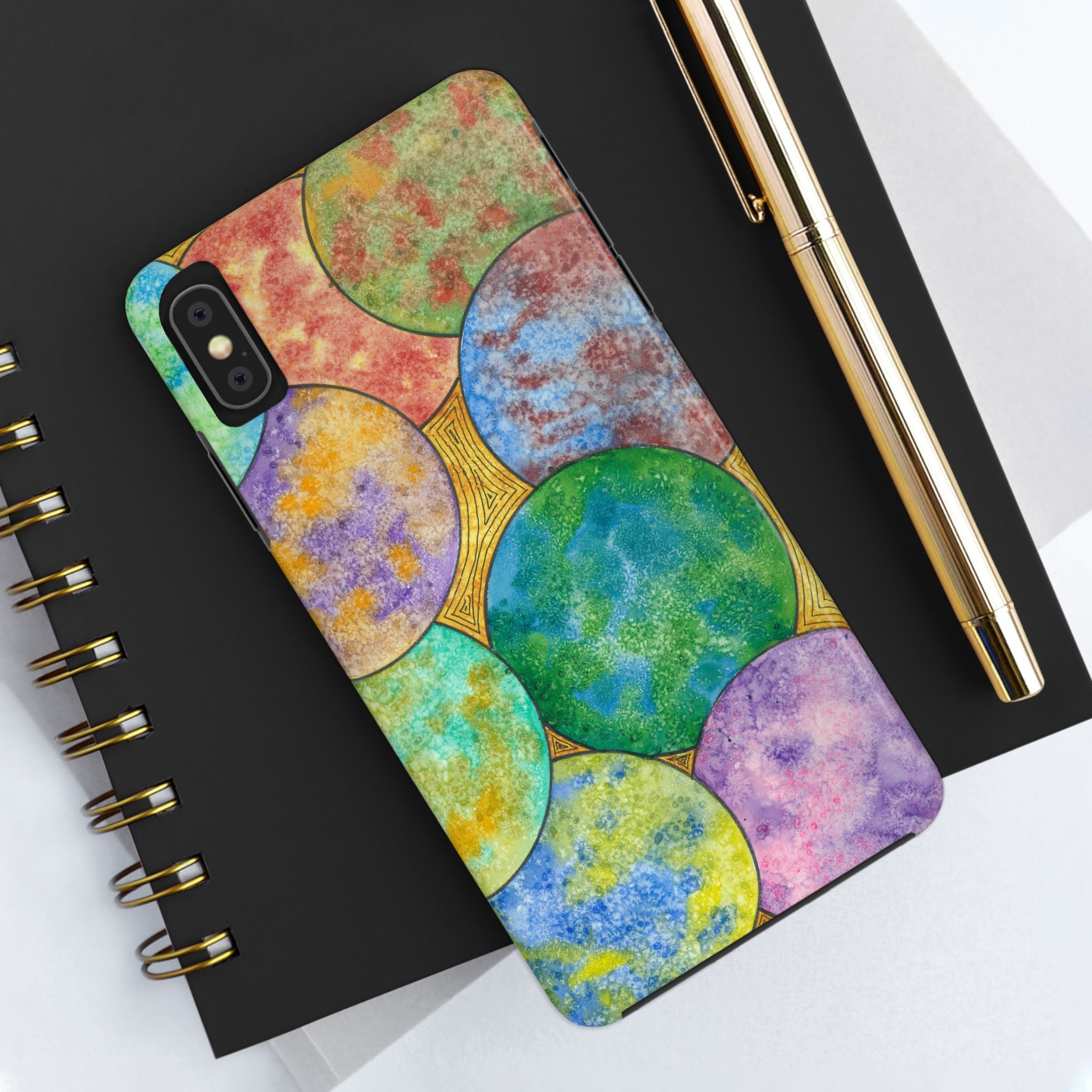 Tough Phone Case - All iPhones and Samsung Galaxys - Exciting Abstract Design #61 Worlds Apart