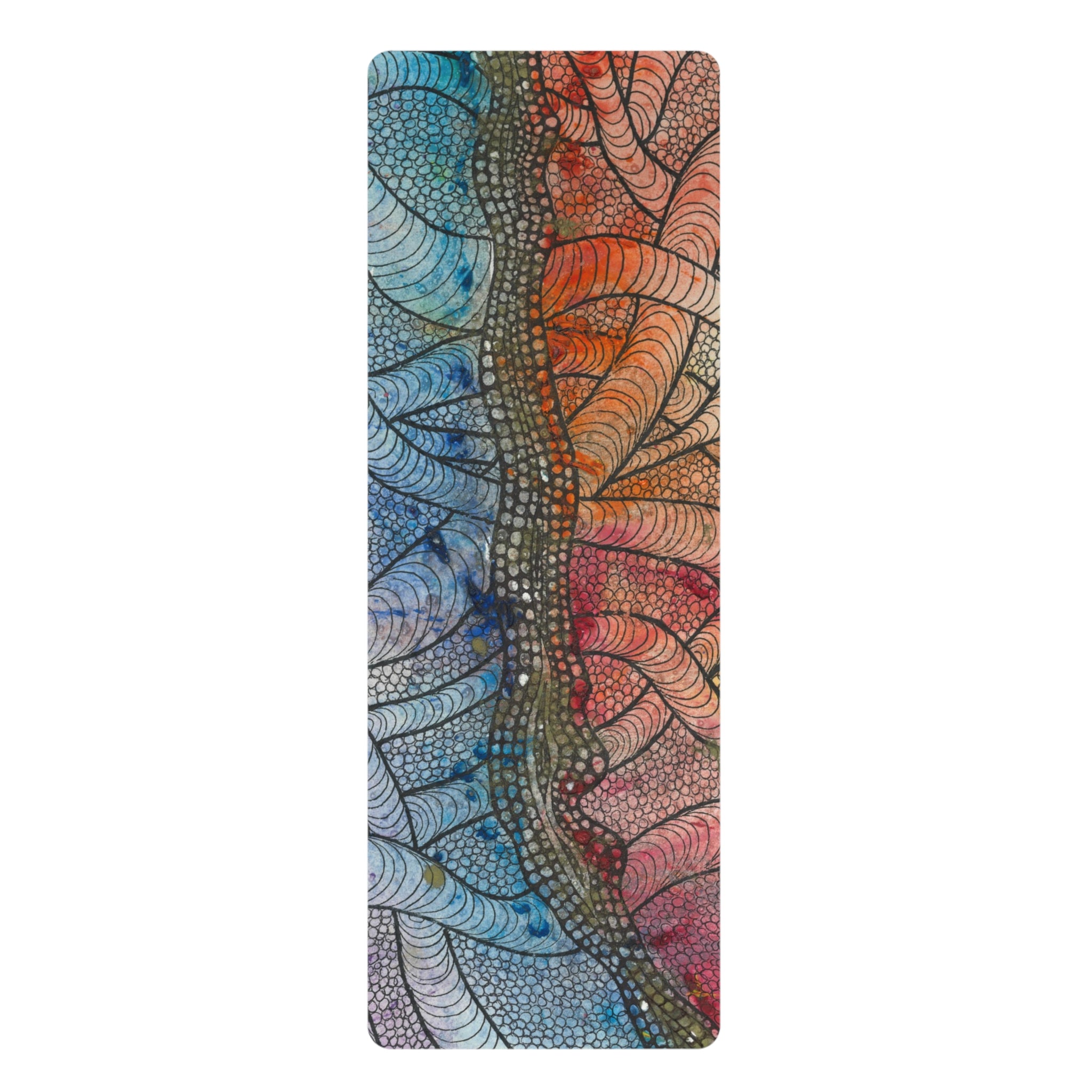 Yoga Mats and Gym Mats. Colourful Abstract Designs. Perfect for Home, Yoga or Gym Class, or a Special Gift #72 After The End
