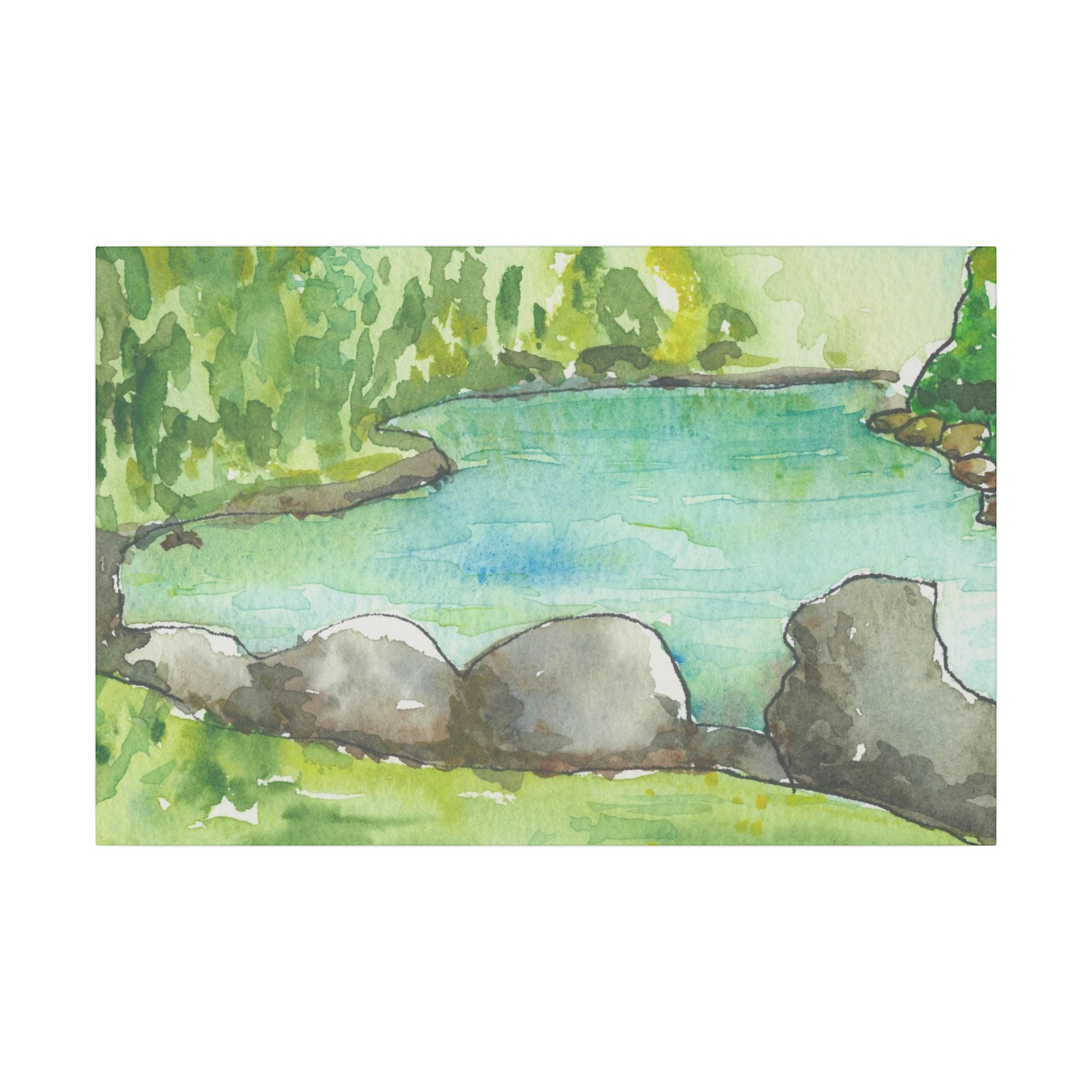 Large Colourful Wall Art, Canvas Prints, For Office, Bedroom or Living Room, or Special Gift #88 Tara River - Montenegro