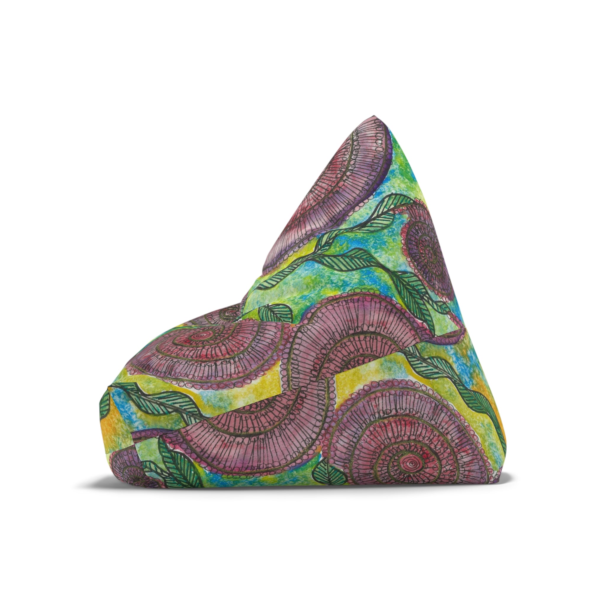 Bean Bag Chair Covers For Indoor & Outdoor - 2 Sizes - Exciting Abstract Design #35 Beetroot To Yourself