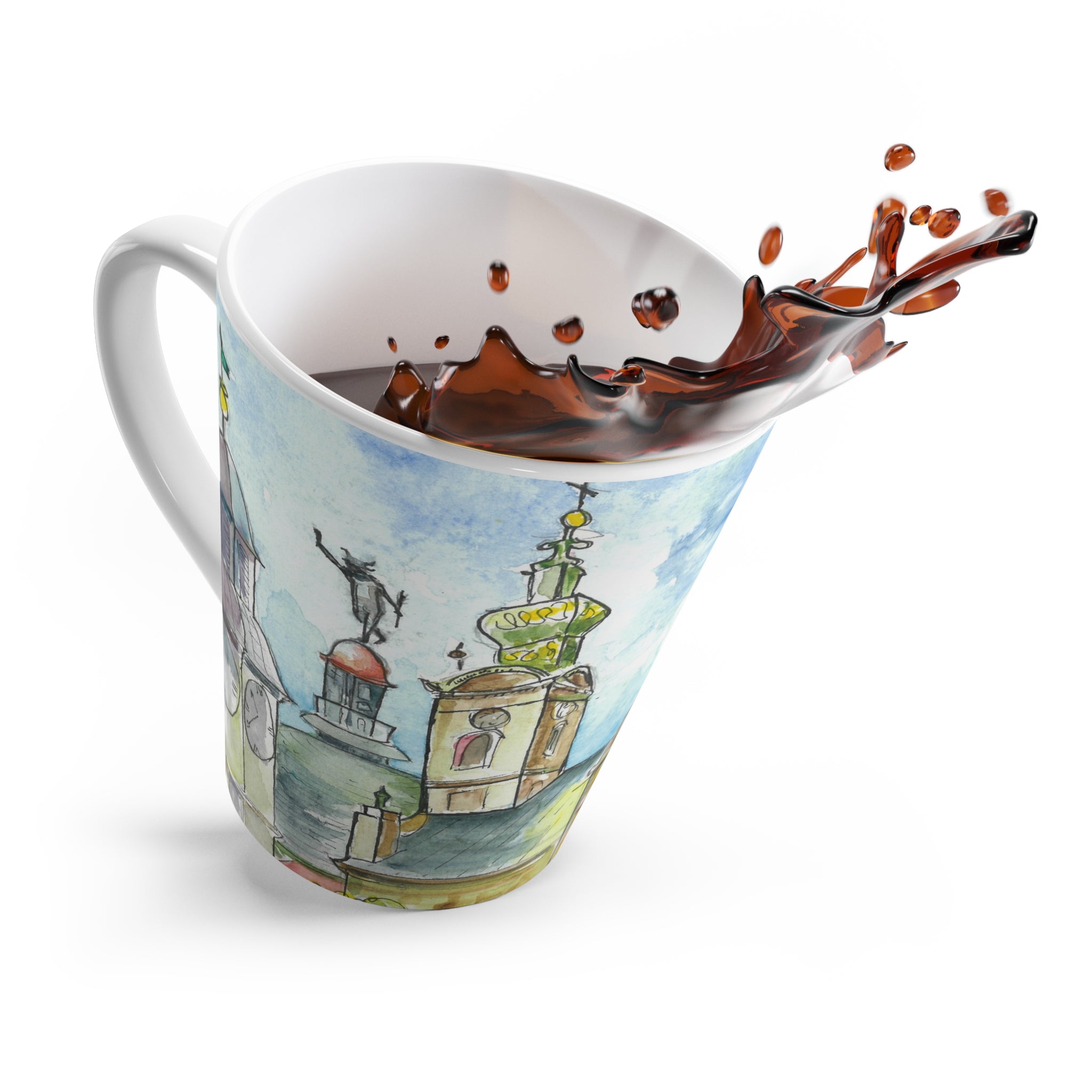 Coffee Mugs and Cups. Colourful Abstract Designs. Perfect for Home, Office or Special Gift #95 Beautiful Novi Sad