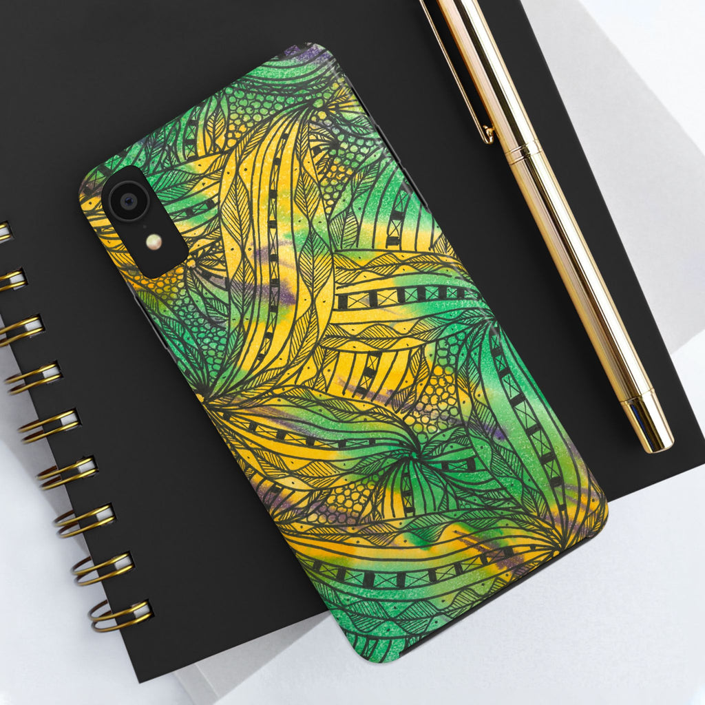 Tough Phone Case - All iPhones and Samsung Galaxys - Exciting Abstract Design #37 Shubbery!