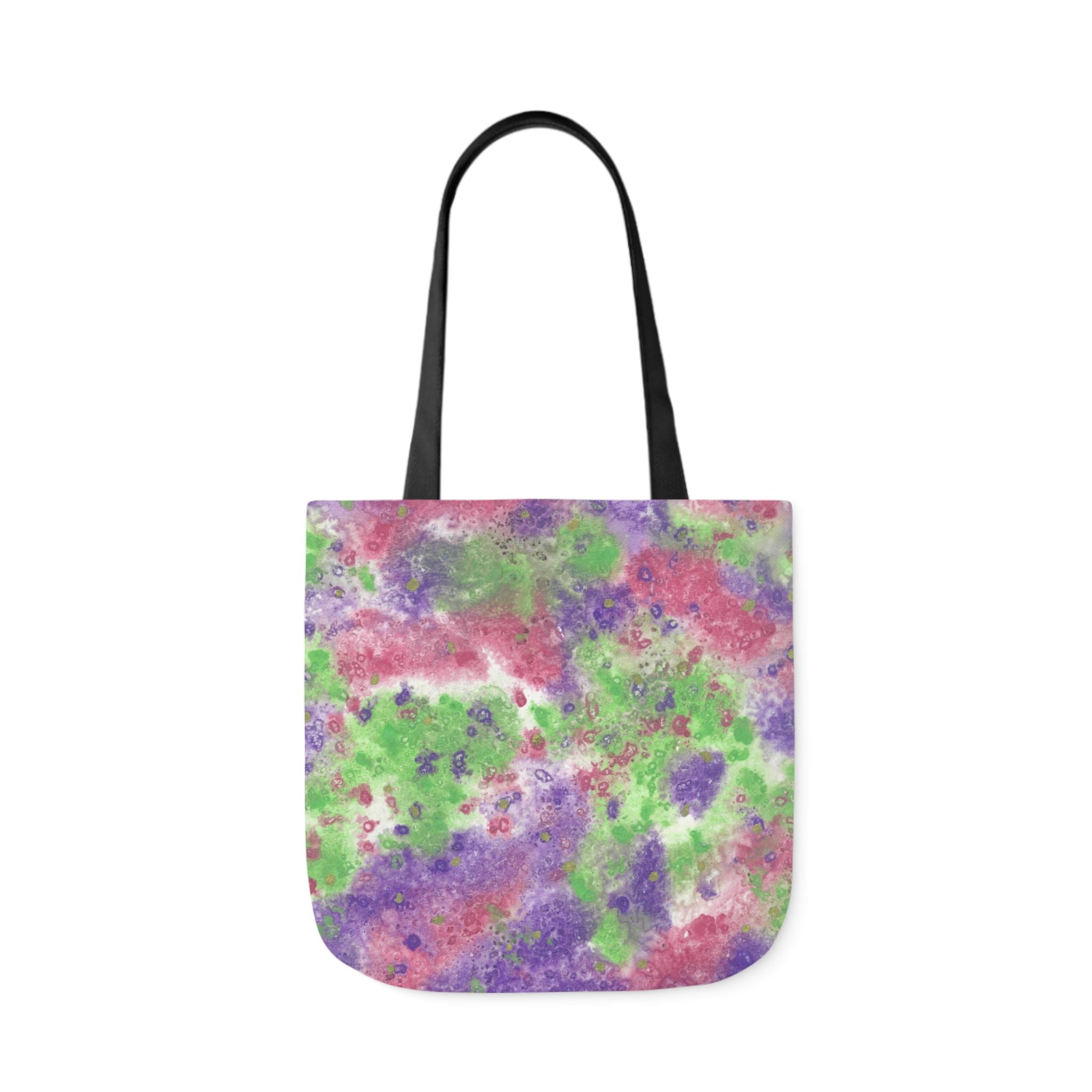 Canvas Tote Bags, Colourful Abstract Designs, 5-Color Straps, 3 Sizes.  For Family and friends or a Special Gift #100 Immortal Being