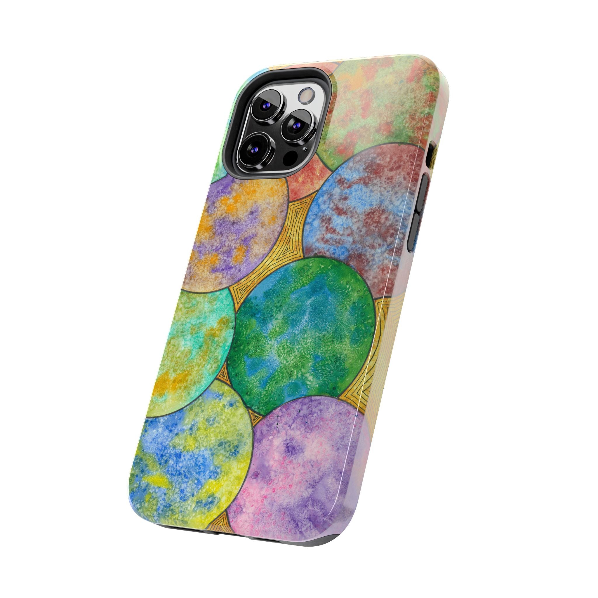 Tough Phone Case - All iPhones and Samsung Galaxys - Exciting Abstract Design #61 Worlds Apart