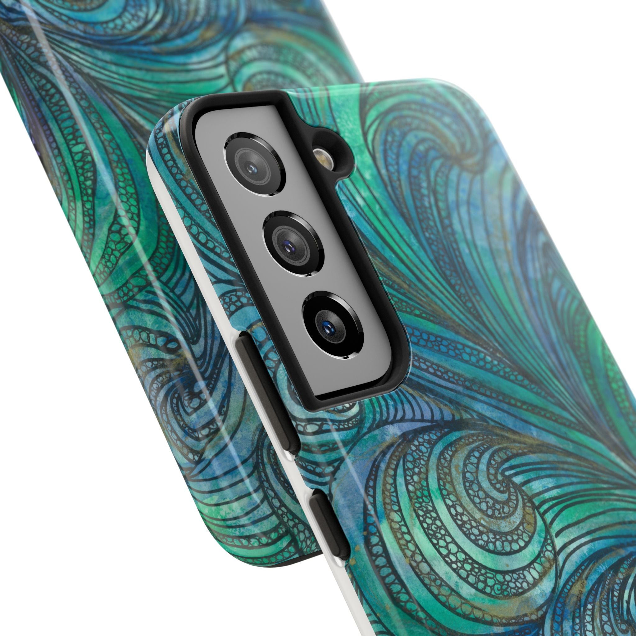 Tough Phone Case - All iPhones and Samsung Galaxys - Exciting Abstract Design #71 Call Of The Sea