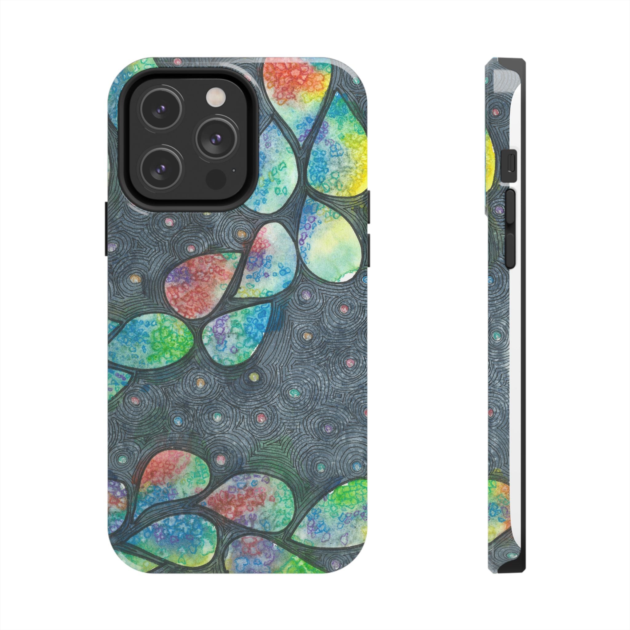 Tough Phone Case - All iPhones and Samsung Galaxys - Exciting Abstract Design #30 Give Us A Minute