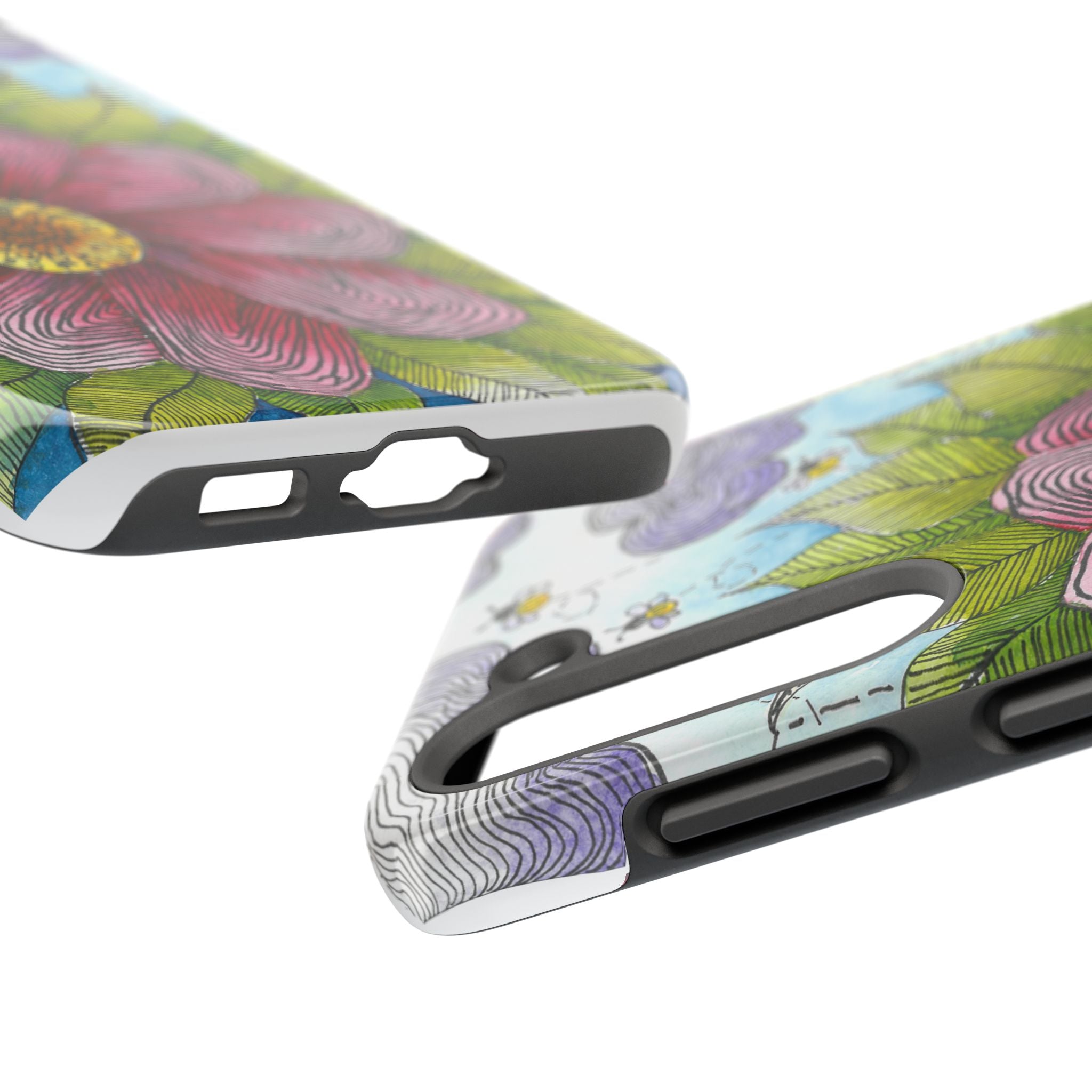 Tough Phone Case - All iPhones and Samsung Galaxys - Exciting Abstract Design  #4 Bloom'n