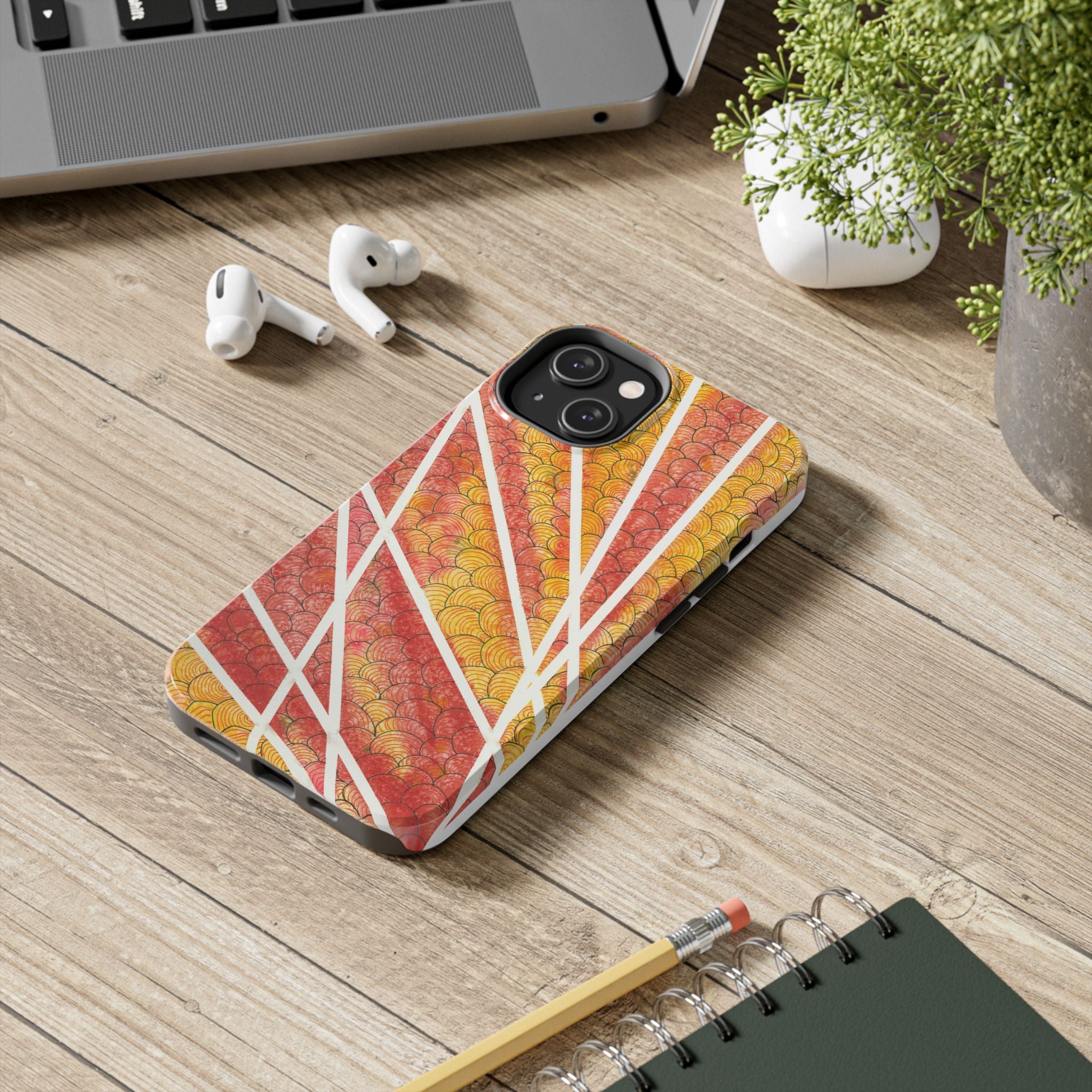 Tough Phone Case - All iPhones and Samsung Galaxys - Exciting Abstract Design #67 Max Mimosa