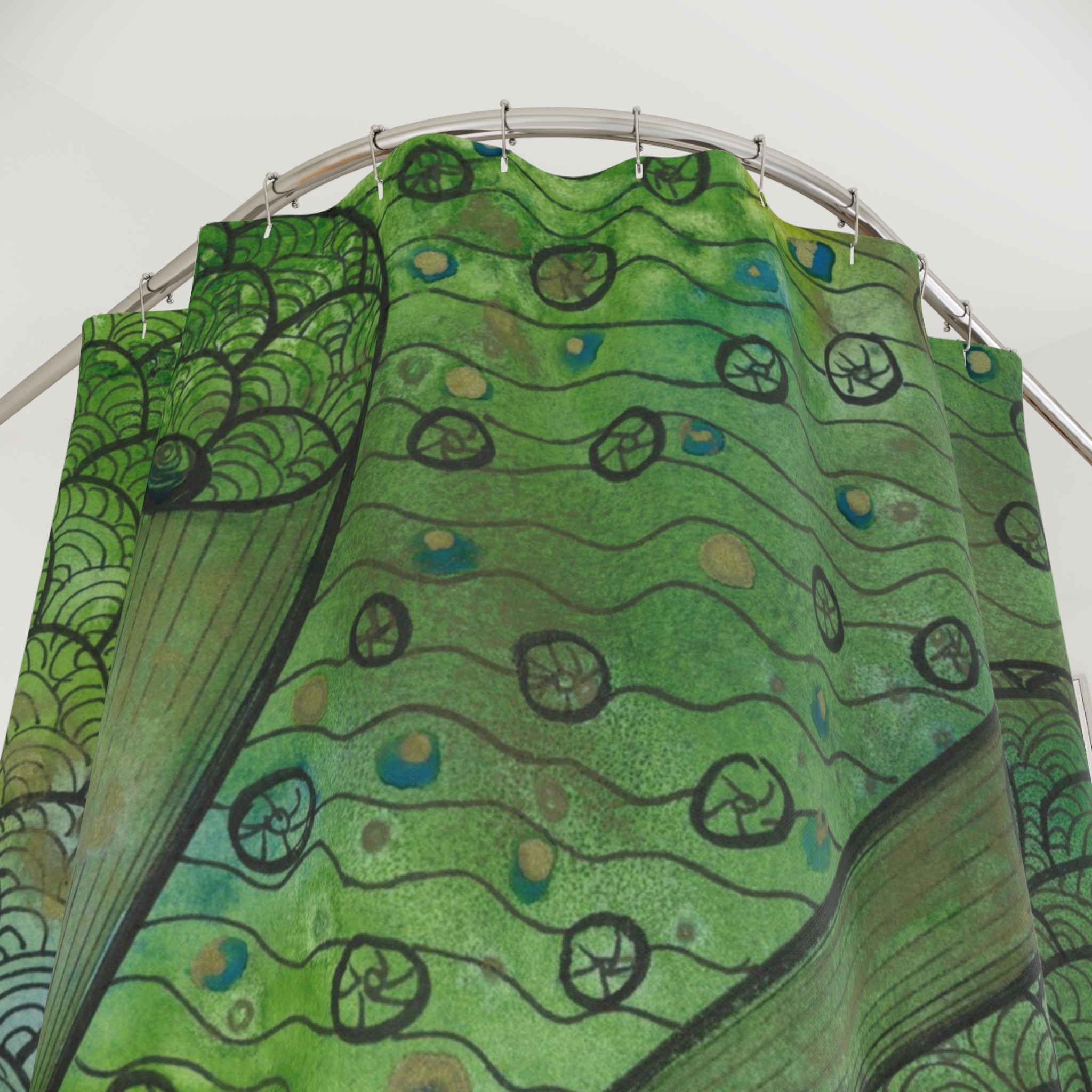 Beautiful Shower Curtains to Refresh Your Bathroom. Colourful Abstract Designs. Perfect For Your Bathroom or Special House-Warming Gift #69 New Horizons