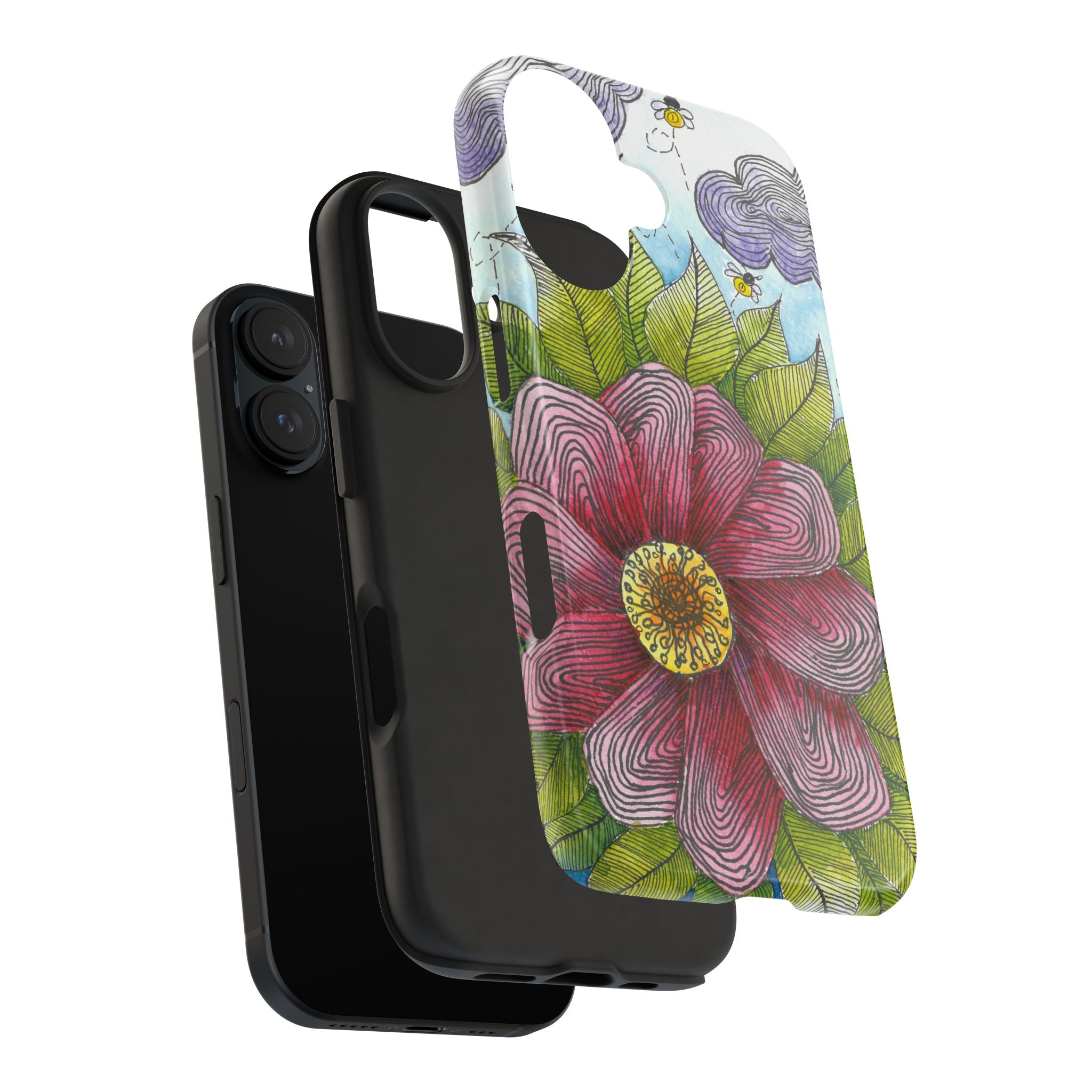 Tough Phone Case - All iPhones and Samsung Galaxys - Exciting Abstract Design  #4 Bloom'n