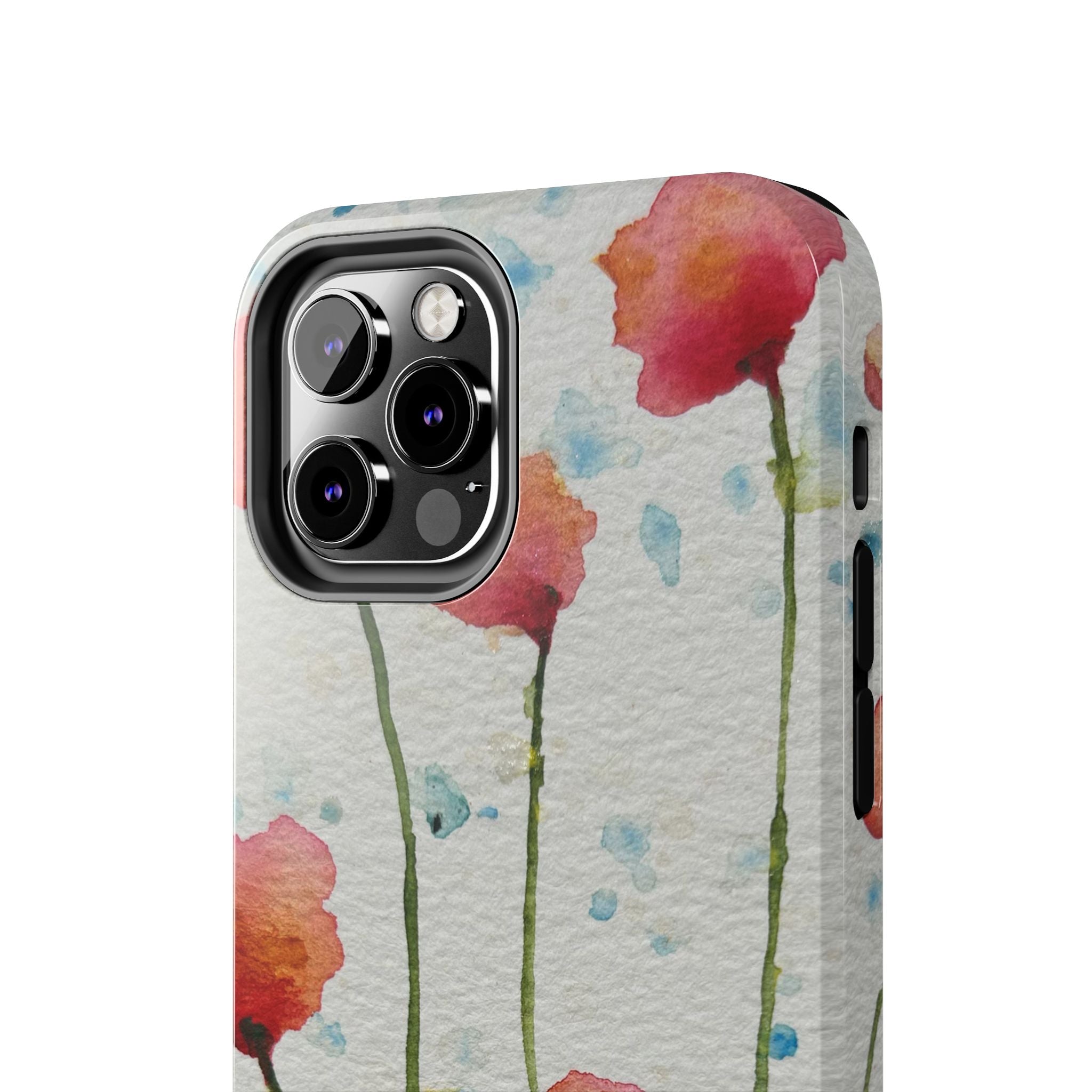 Tough Phone Case - All iPhones and Samsung Galaxys - Exciting Abstract Design #94 Poppies Galore