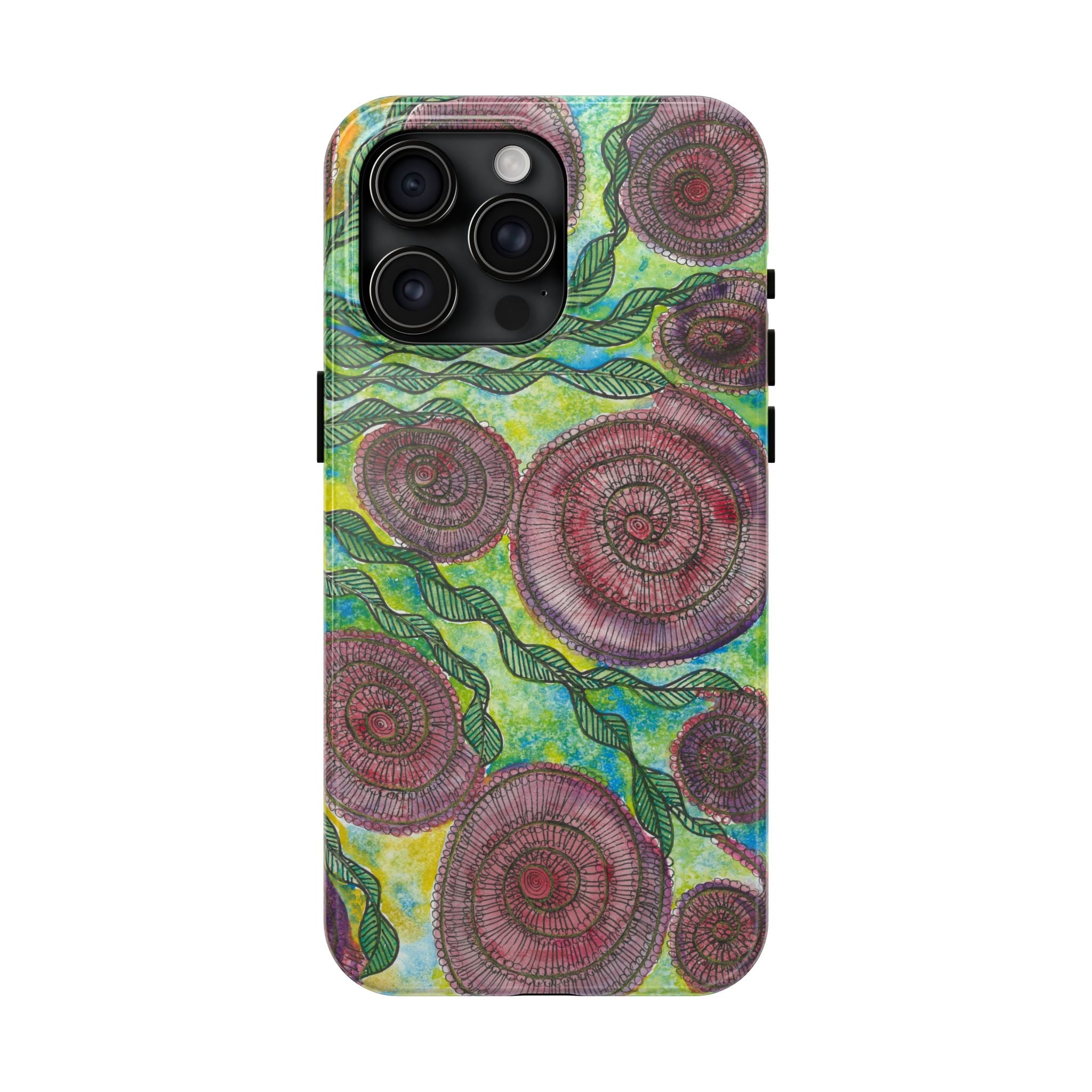 Tough Phone Case - All iPhones and Samsung Galaxys - Exciting Abstract Design #35 Beetroot To Yourself
