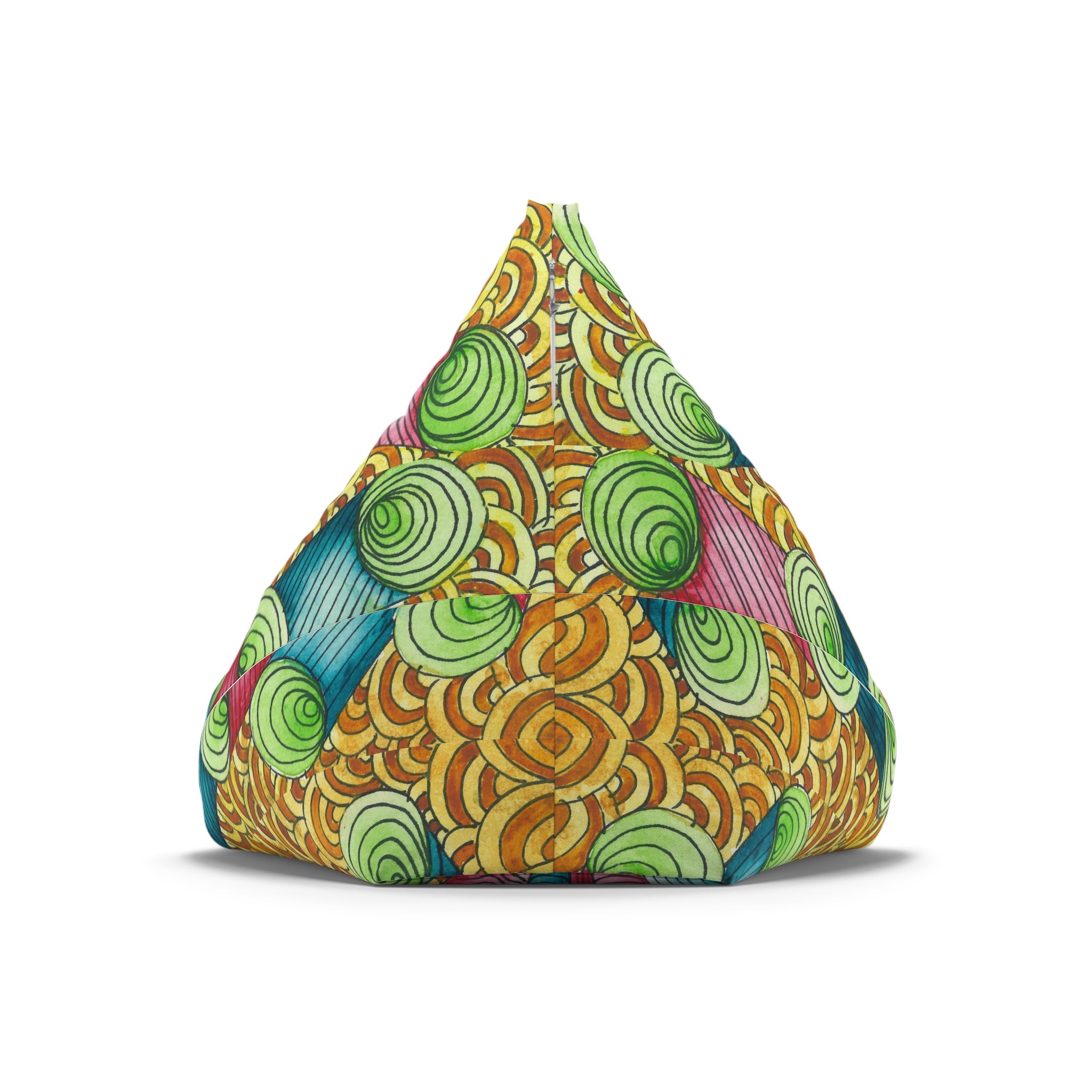 Bean Bag Chair Covers For Indoor & Outdoor - 2 Sizes - Exciting Abstract Design #93 On A Mission