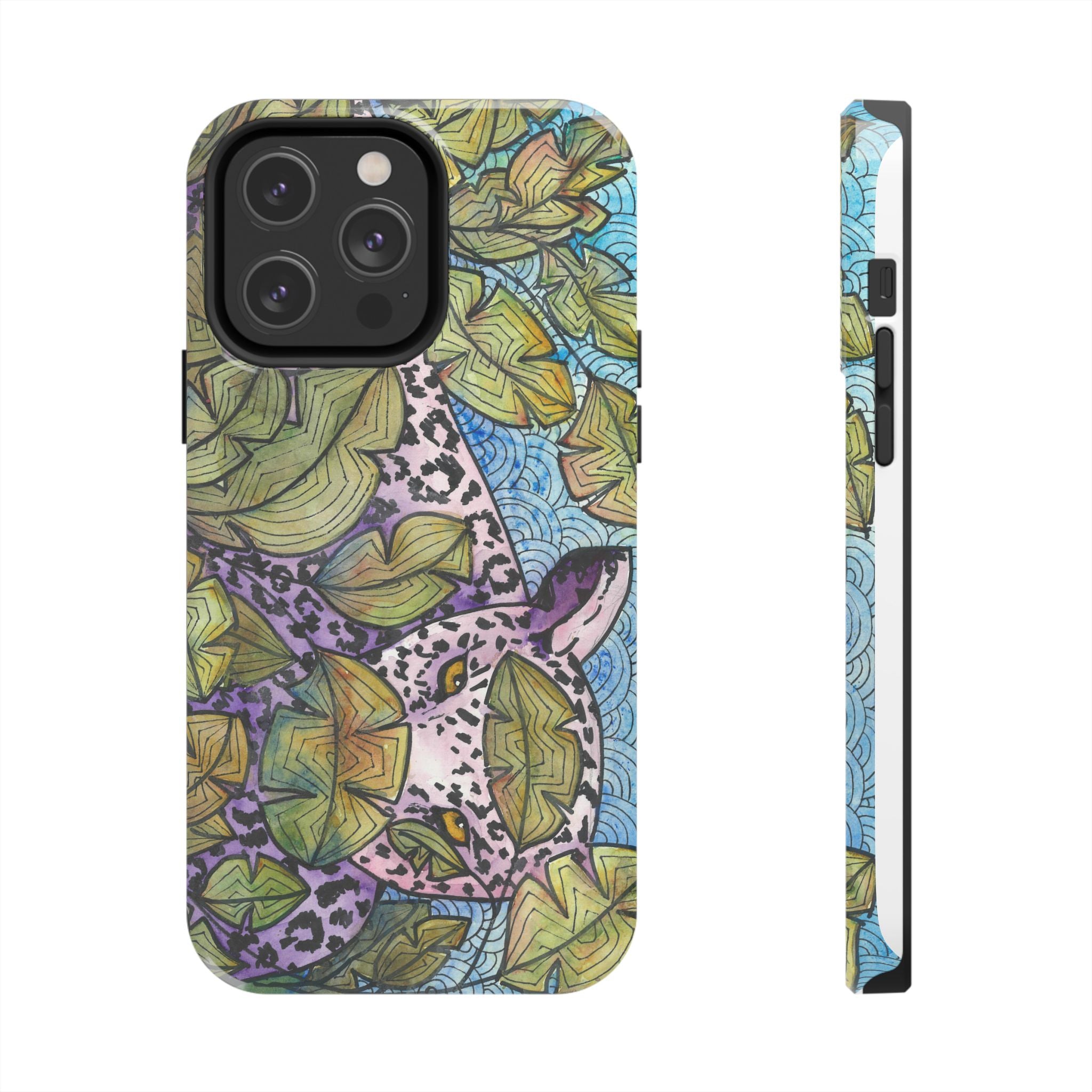Tough Phone Case - All iPhones and Samsung Galaxys - Exciting Abstract Design #76 Purrfect Blend