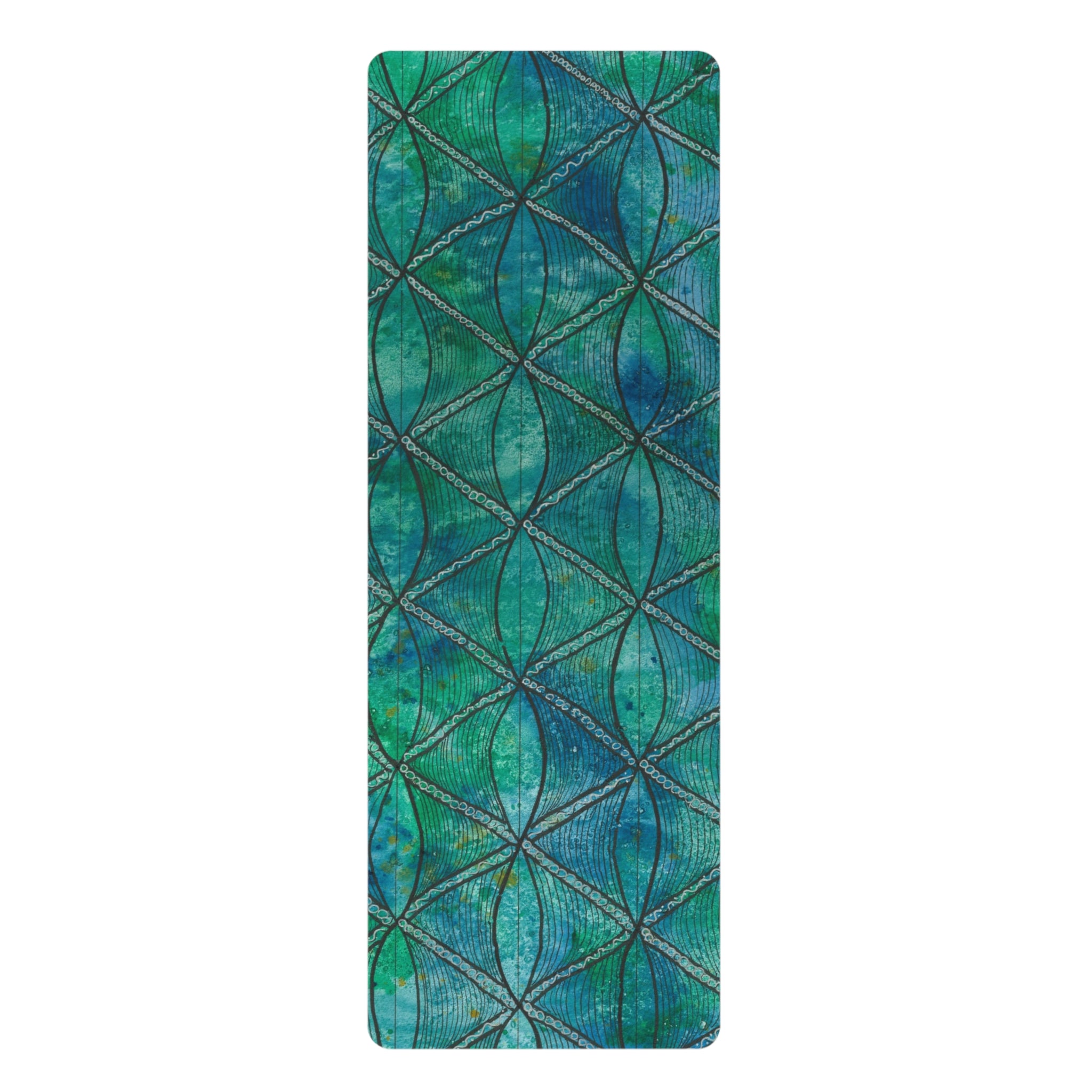 Yoga Mats and Gym Mats. Colourful Abstract Designs. Perfect for Home, Yoga or Gym Class, or a Special Gift #58 Hows The Serenity