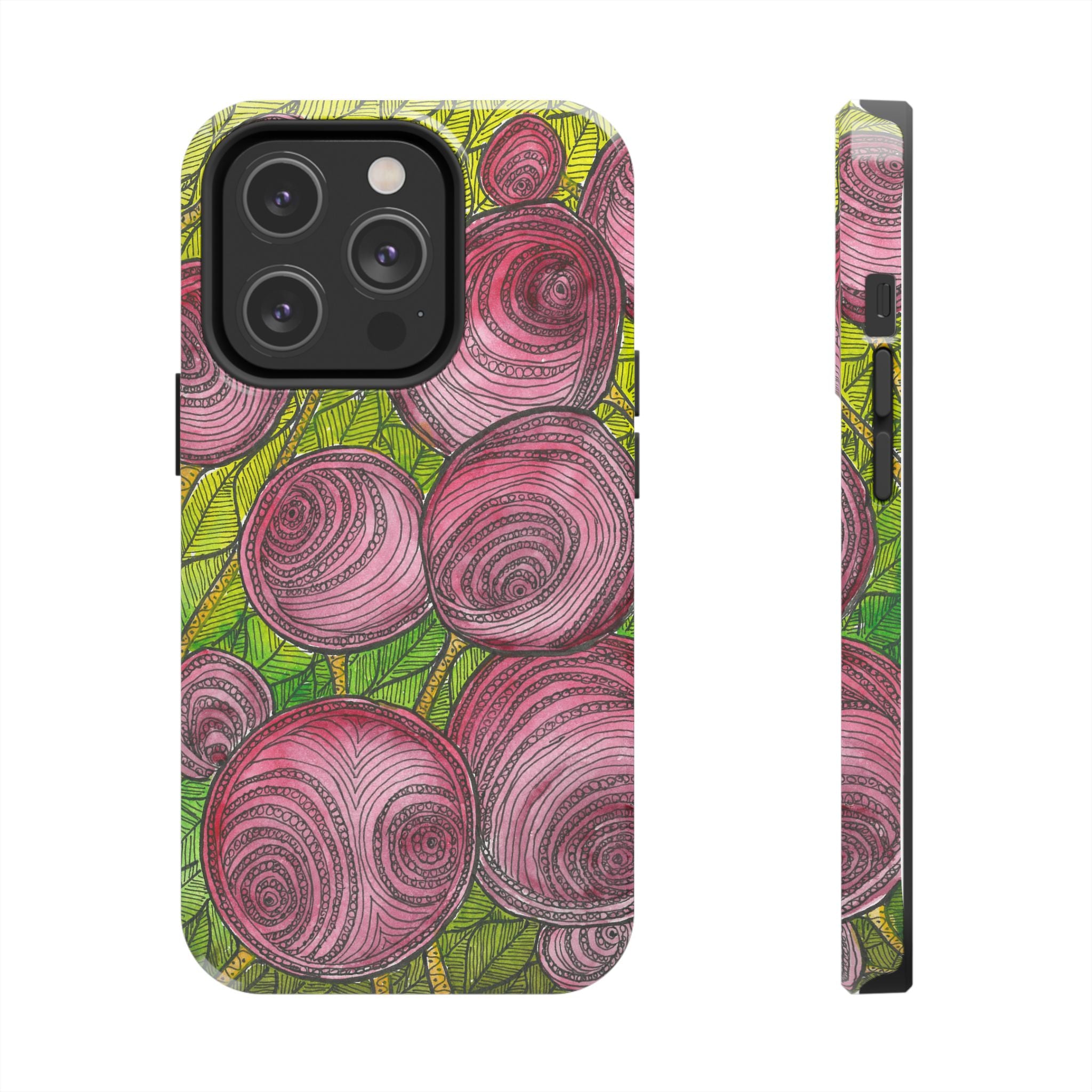 Tough Phone Case - All iPhones and Samsung Galaxys - Exciting Abstract Design #9 Spaced Blossoms