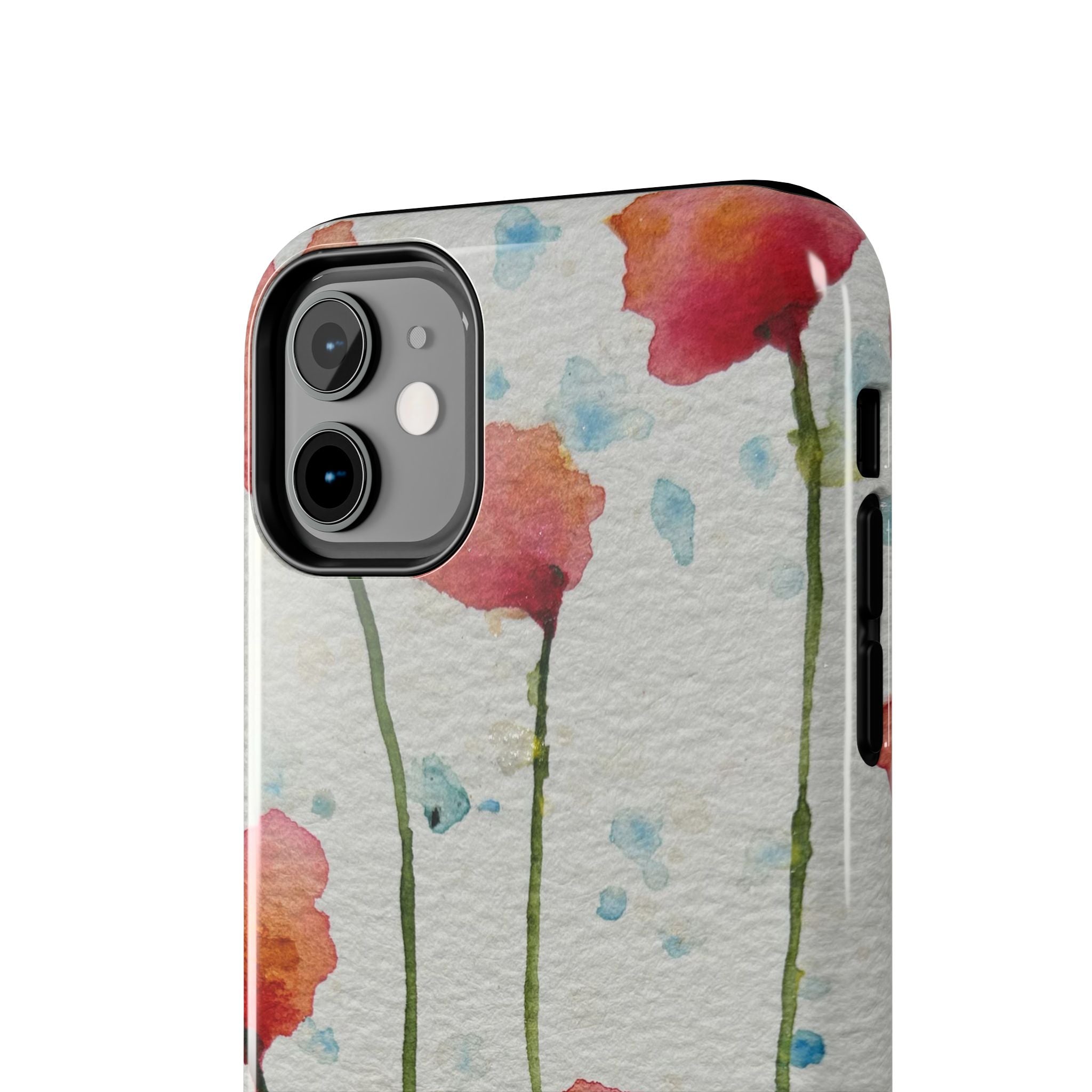 Tough Phone Case - All iPhones and Samsung Galaxys - Exciting Abstract Design #94 Poppies Galore