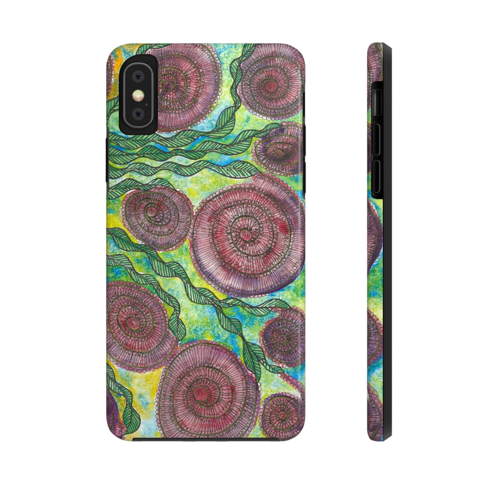 Tough Phone Case - All iPhones and Samsung Galaxys - Exciting Abstract Design #35 Beetroot To Yourself