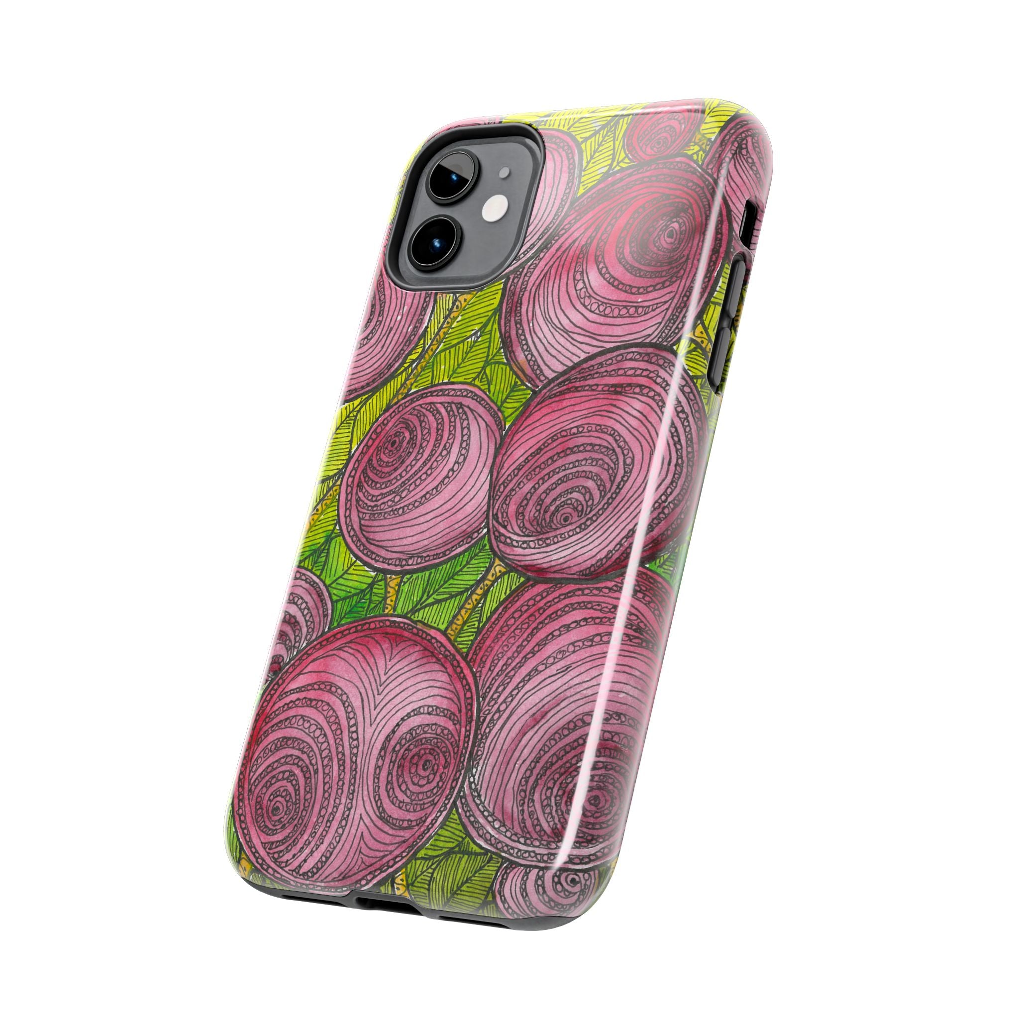 Tough Phone Case - All iPhones and Samsung Galaxys - Exciting Abstract Design #9 Spaced Blossoms
