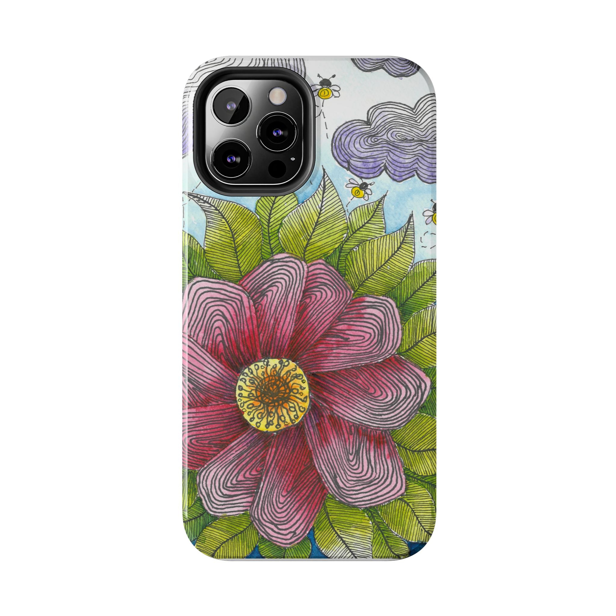 Tough Phone Case - All iPhones and Samsung Galaxys - Exciting Abstract Design  #4 Bloom'n