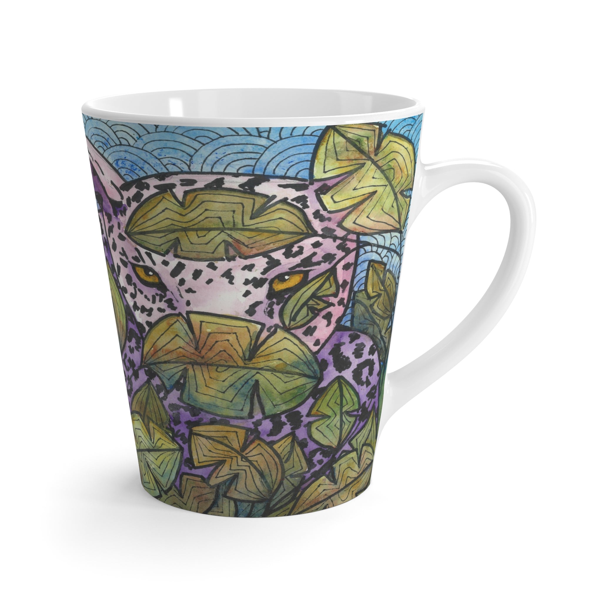 Coffee Mugs and Cups. Colourful Abstract Designs. Perfect for Home, Office or Special Gift #76 Purrfect Blend