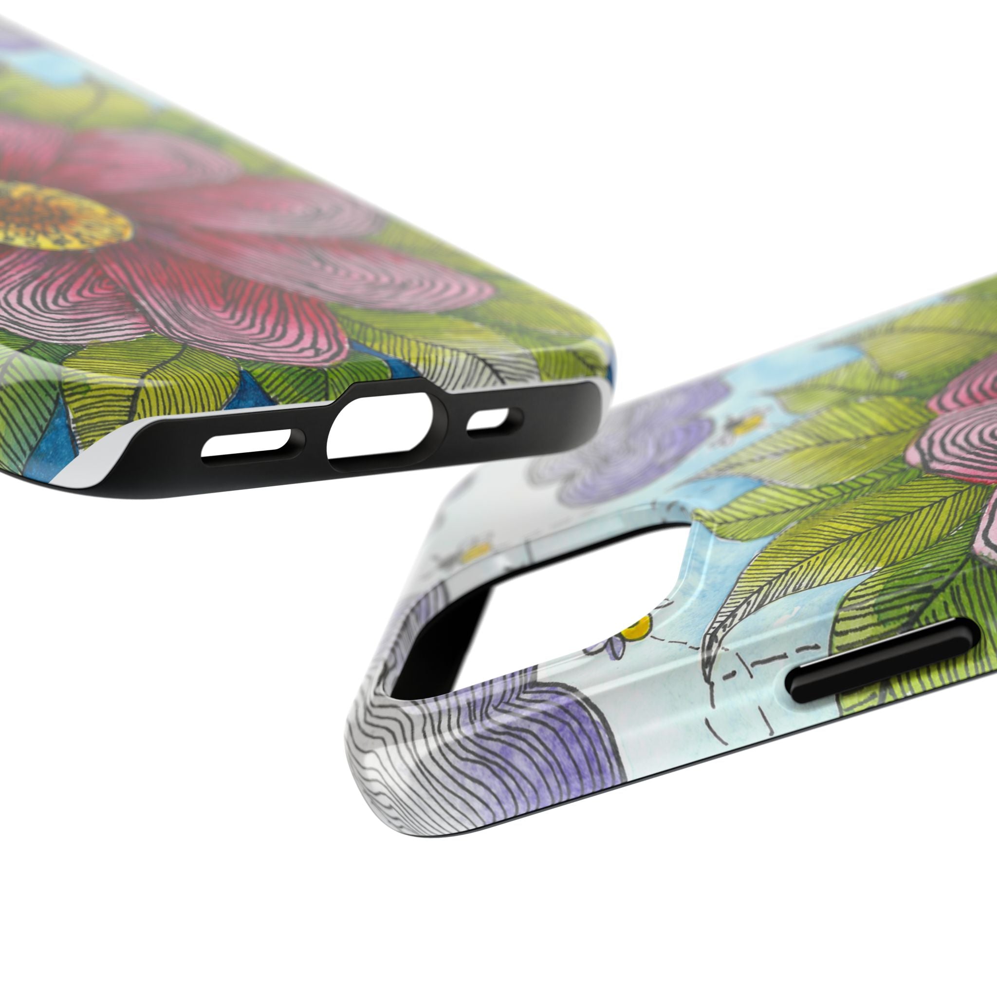 Tough Phone Case - All iPhones and Samsung Galaxys - Exciting Abstract Design  #4 Bloom'n