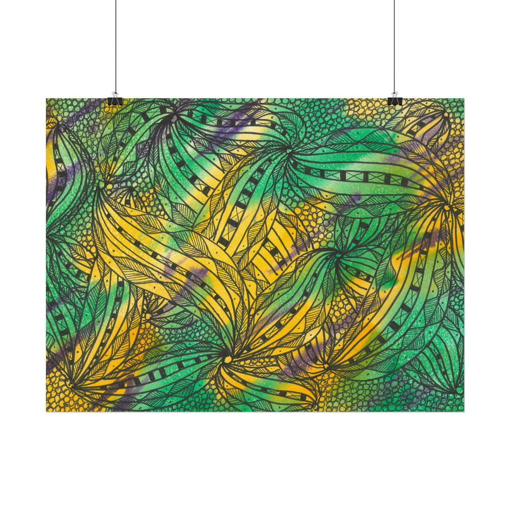 Large Colourful Wall Art, Posters & Prints, For Office, Bedroom or Living Room, or Special Gift #37 Shubbery!