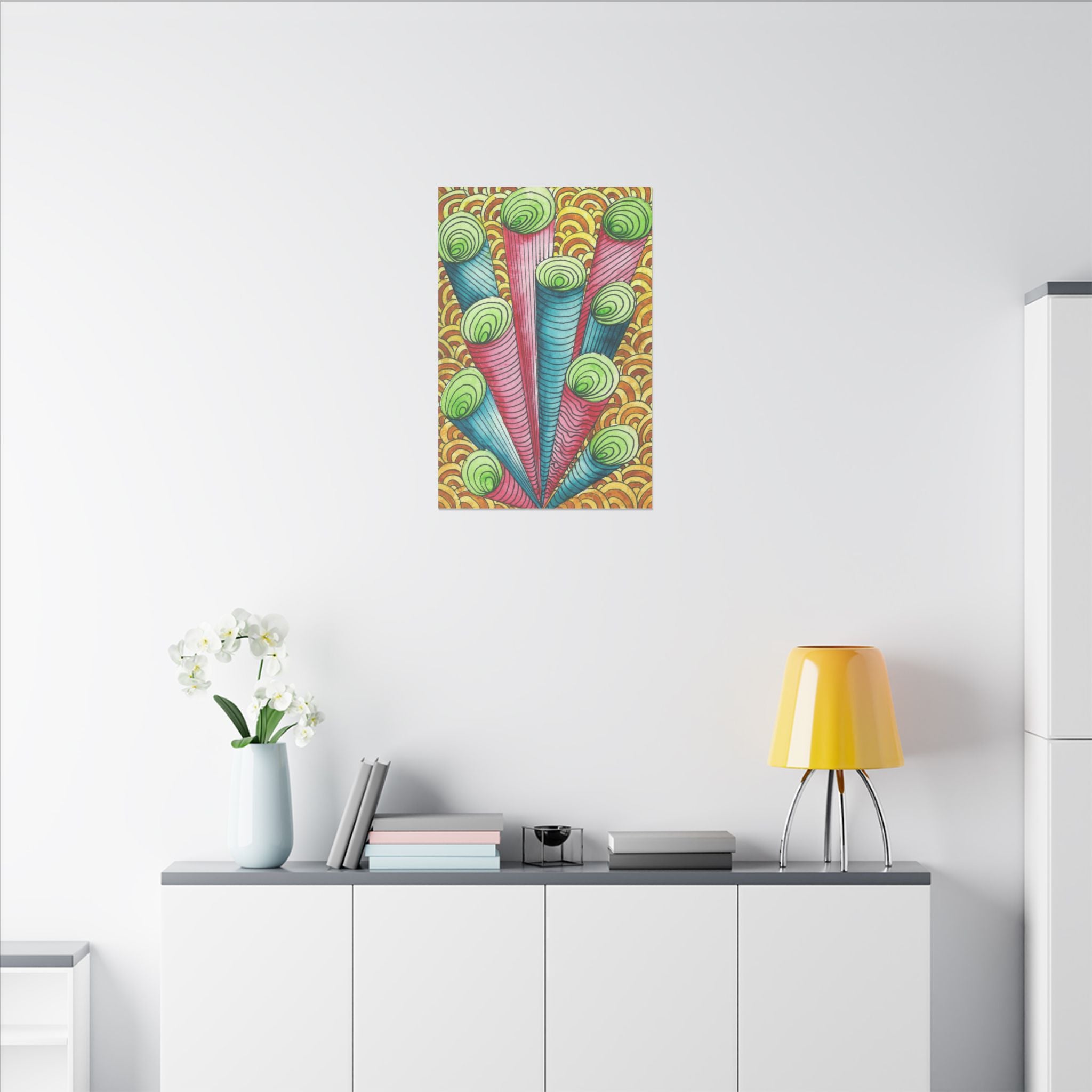 Large Colourful Wall Art, Canvas Prints, For Office, Bedroom or Living Room, or Special Gift #93 On A Mission