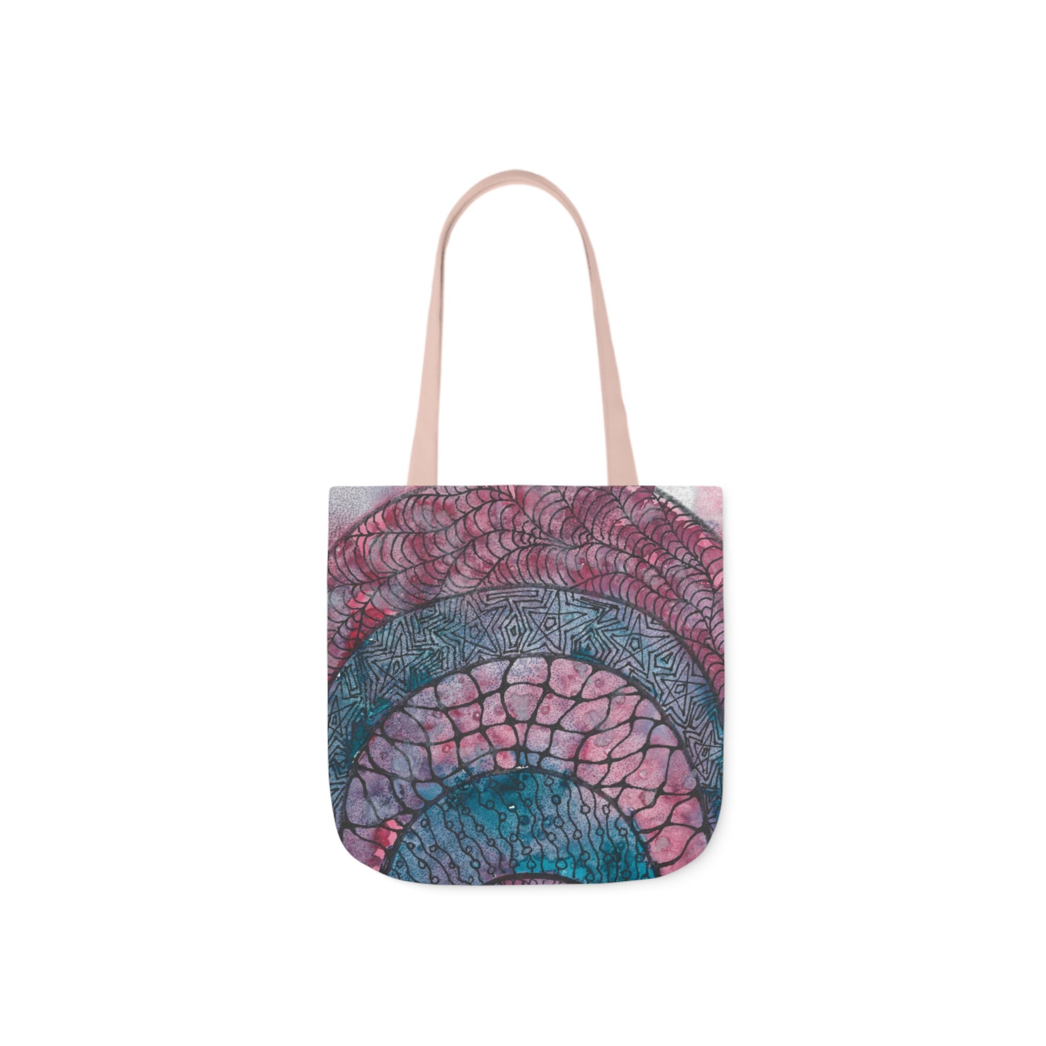 Canvas Tote Bags, Colourful Abstract Designs, 5-Color Straps, 3 Sizes.  For Family and friends or a Special Gift #92 The Goddess Lives