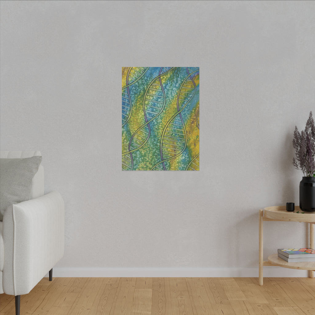 Large Colourful Wall Art, Canvas Prints, For Office, Bedroom or Living Room, or Special Gift #99 Crop of DNA