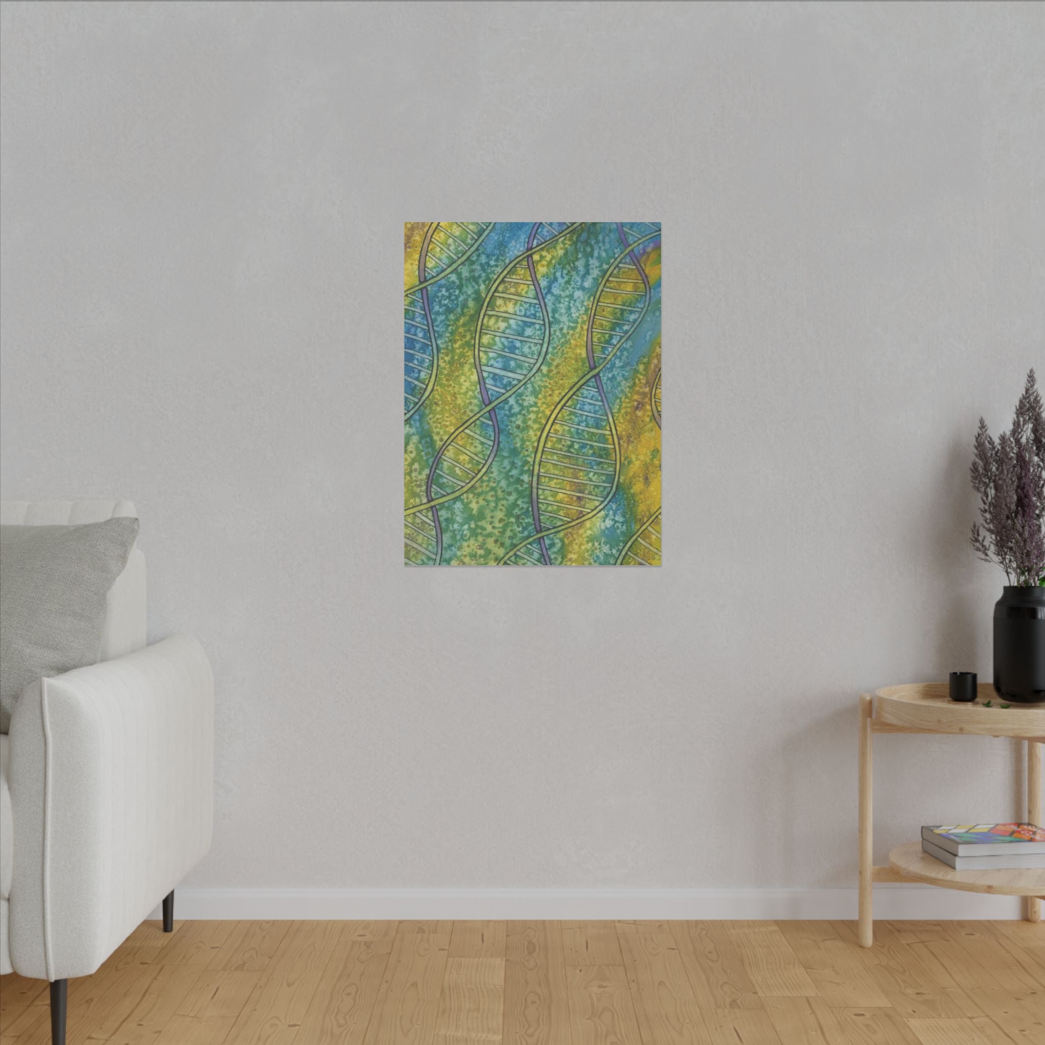 Large Colourful Wall Art, Canvas Prints, For Office, Bedroom or Living Room, or Special Gift #99 Crop of DNA
